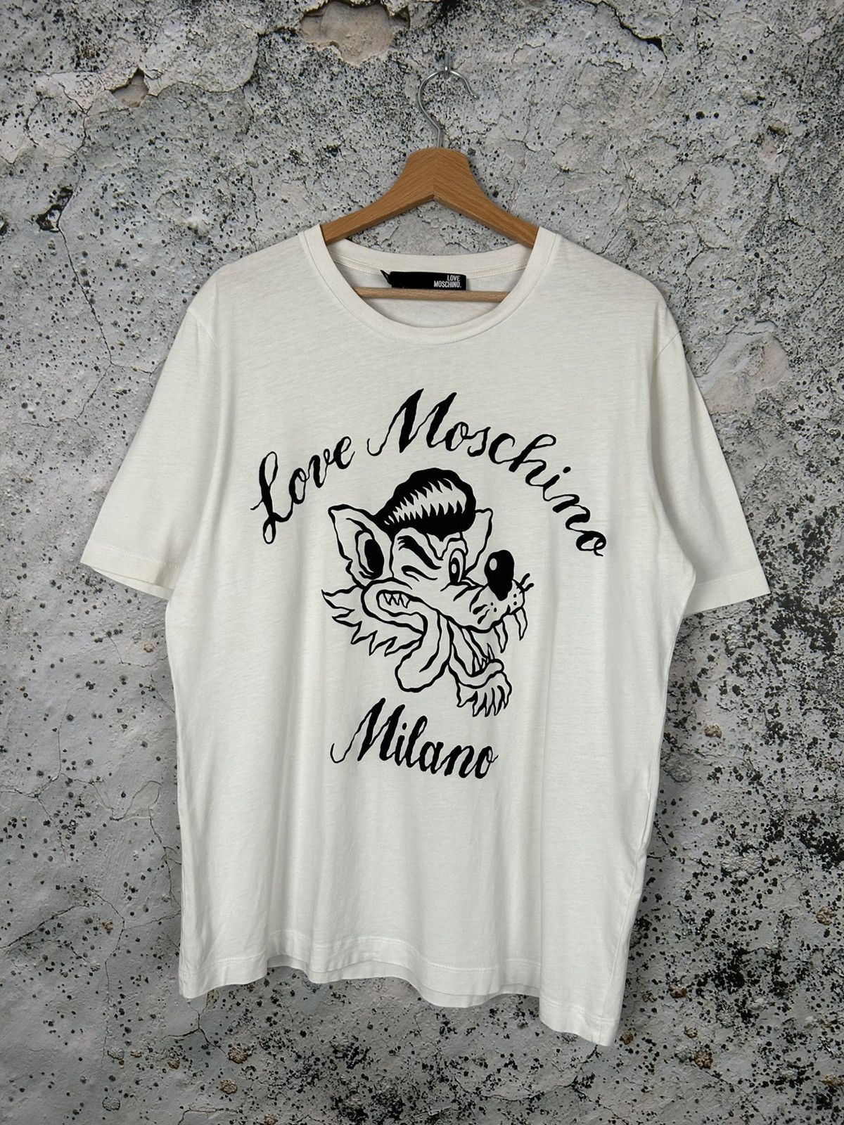 Moschino Love Moschino Milano Graphic Tee Designer Avantgarde Hype Size US M / EU 48-50 / 2 - 1 Thumbnail