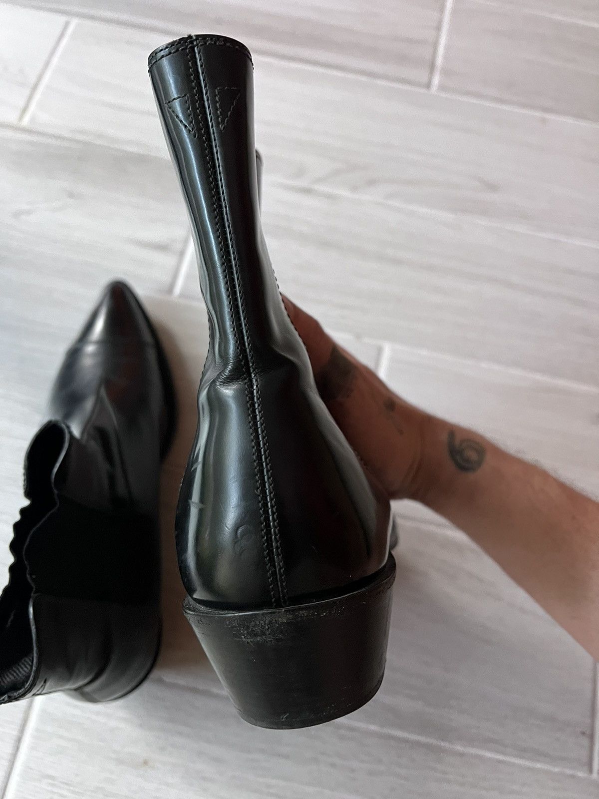 Berluti × Haider Ackermann Berluti Keith boots black Size US 10.5 / EU 43-44 - 18 Thumbnail