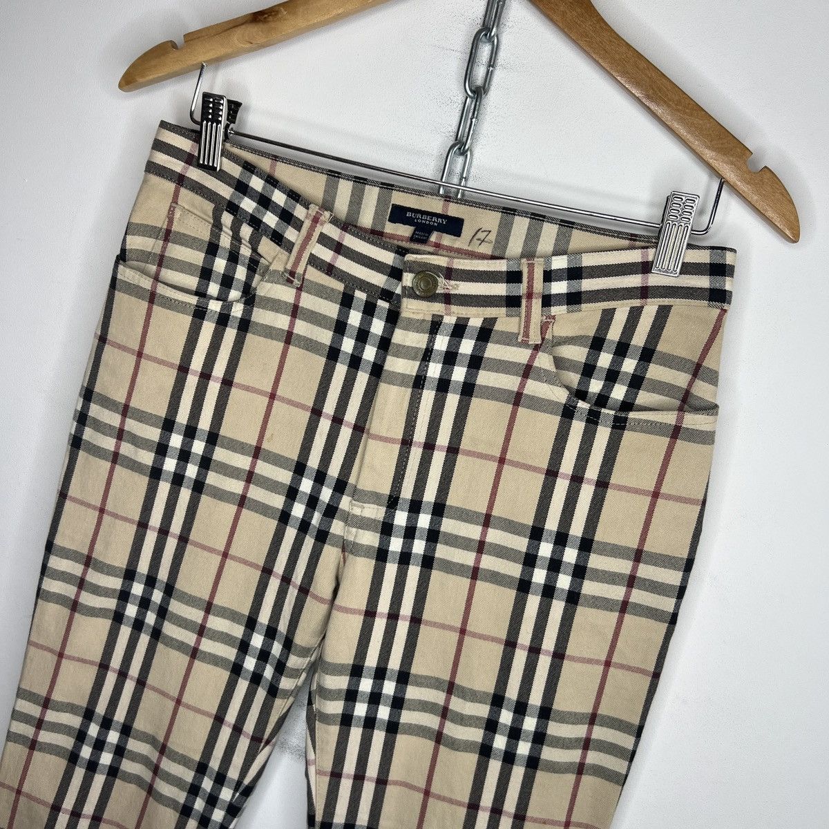 Burberry Bootcut Y2k Burberry London Womens Check Nova Trousers Pants Size 30" / US 8 / IT 44 - 4 Thumbnail