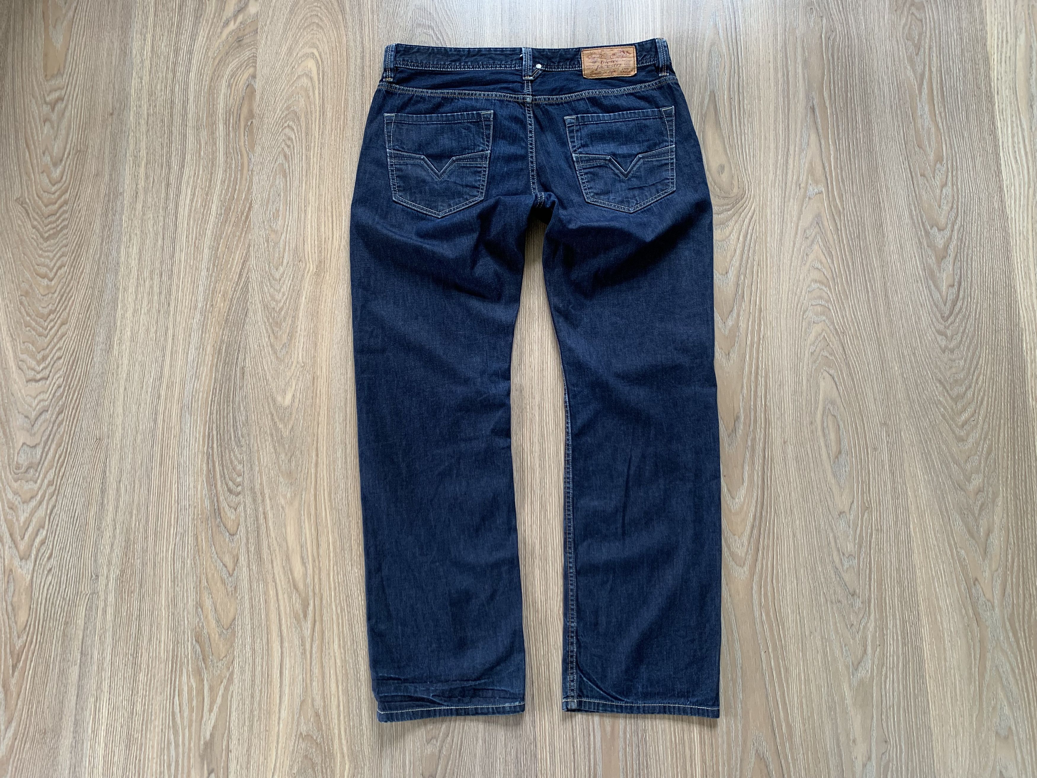 Diesel × Vintage Vintage Diesel Larkee Regular Straight Jeans Size US 34 / EU 50 - 3 Thumbnail