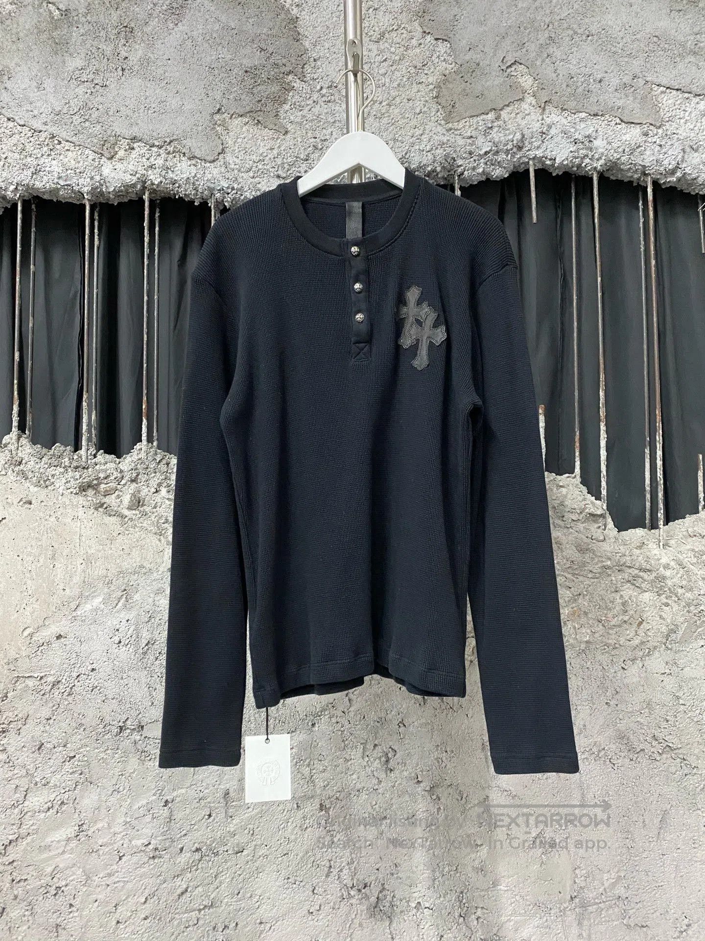 Chrome Hearts Chrome Hearts Waffle Knit Cross Long Sleeve. Size US S / EU 44-46 / 1 - 1 Thumbnail