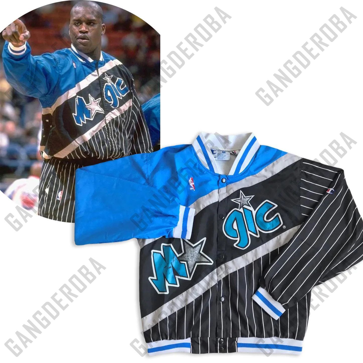 Champion RARE Vintage 90s CHAMPION ORLANDO MAGIC Jacket Warm Up NBA M Size US M / EU 48-50 / 2 - 1 Thumbnail