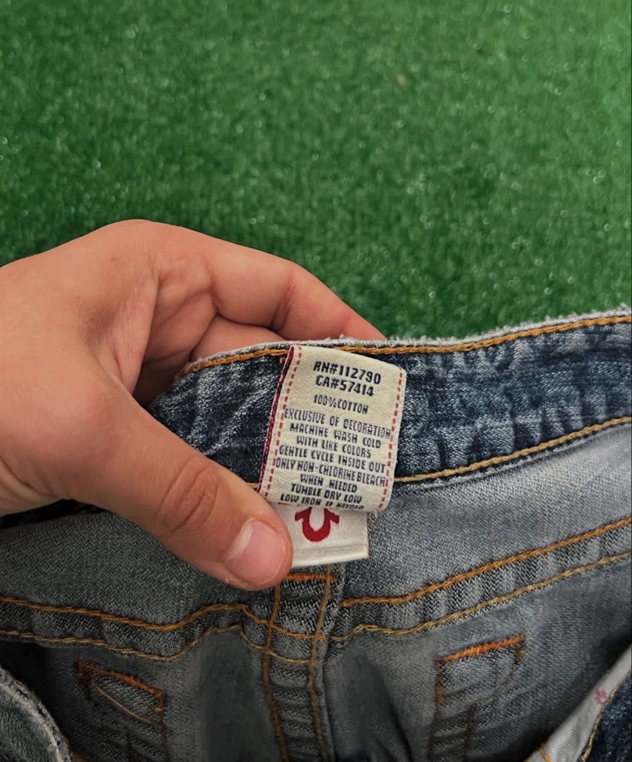 True Religion True Religion Dark Wash Bobby Low Rise Jeans Size US 28 / EU 44 - 8 Thumbnail