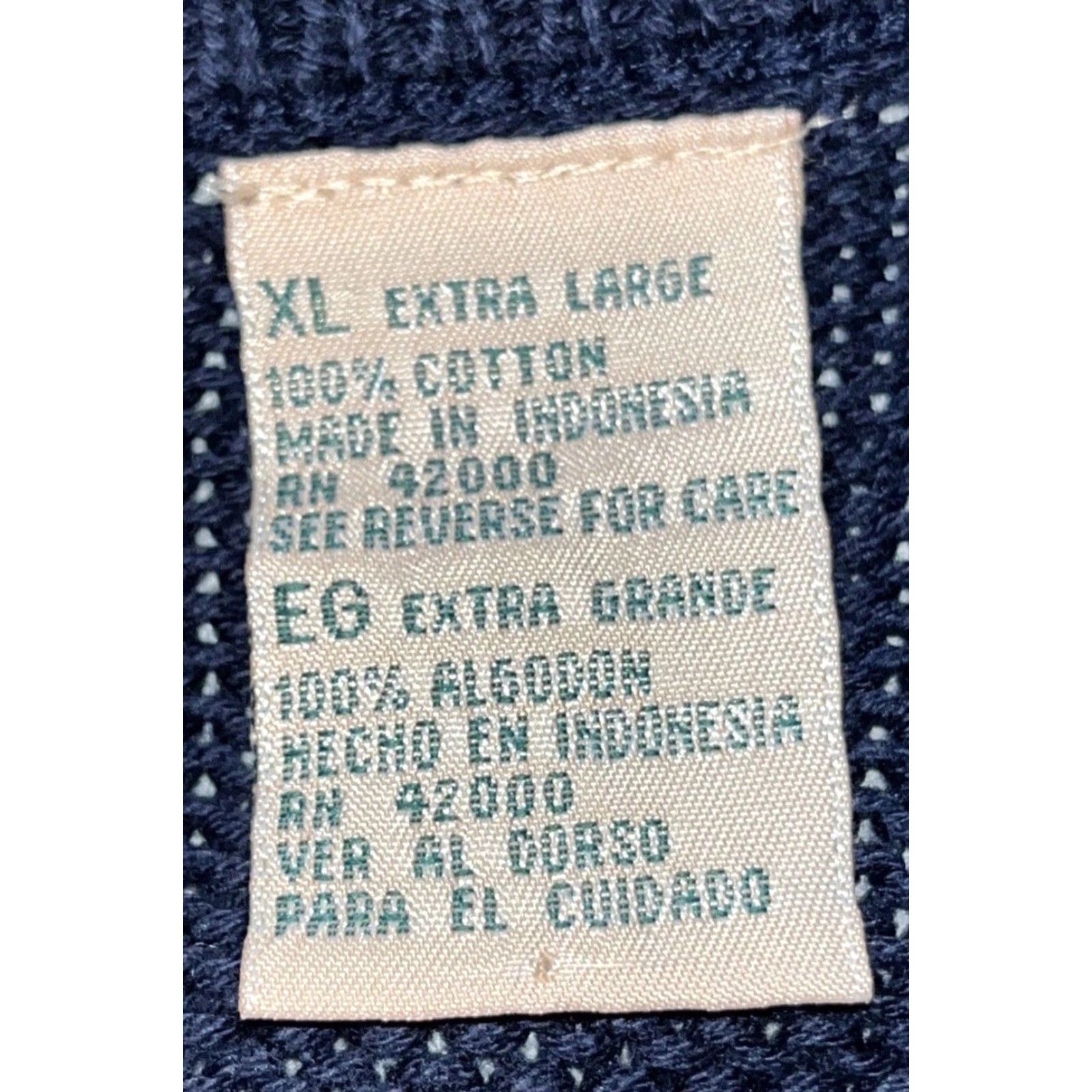 Vintage VINTAGE Northwest Territory BLUE COTTON V-Neck Sweater Mens XL Golf VTG Sweatshirt? Size US XL / EU 56 / 4 - 7 Thumbnail