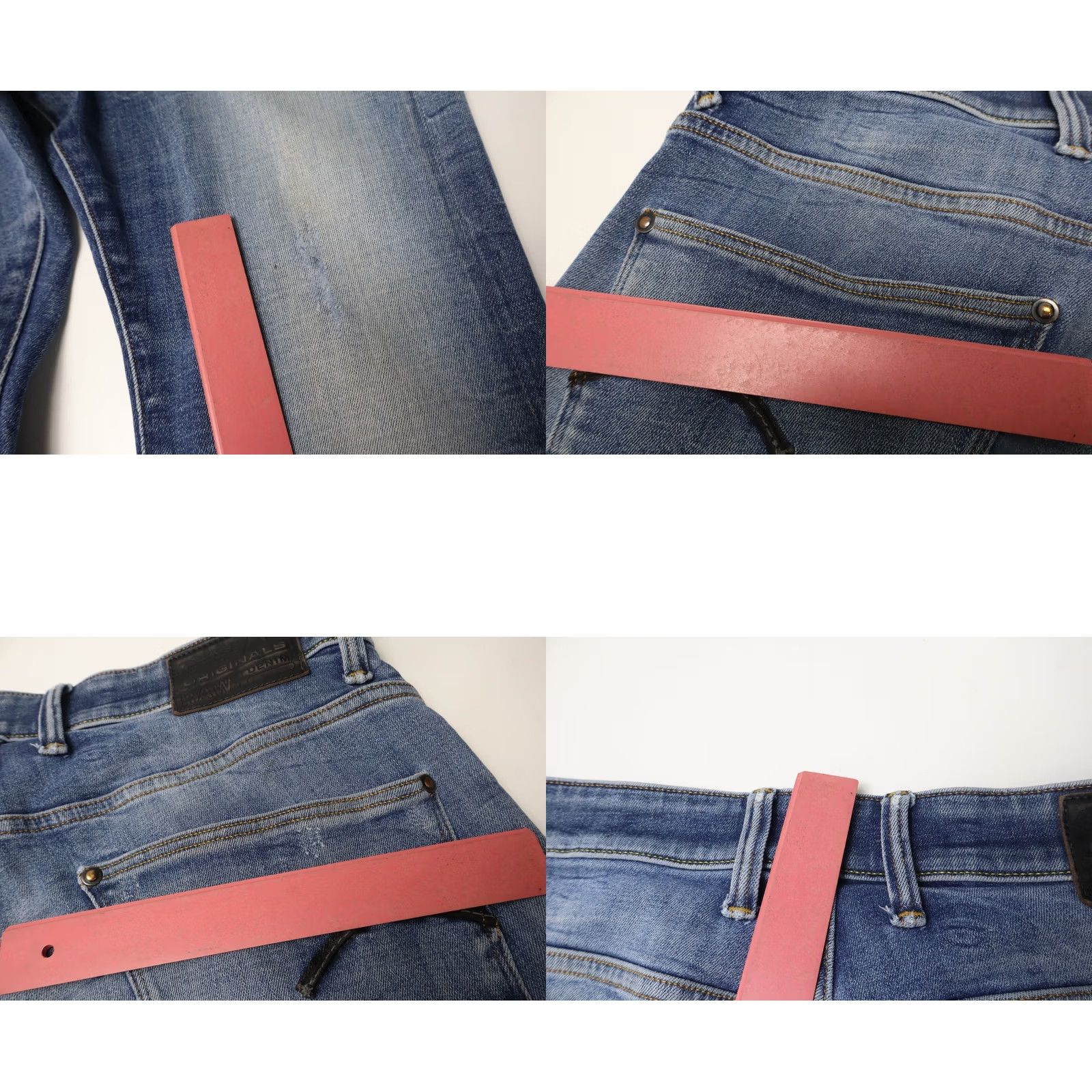 G-Star G-STAR Revend Skinny Originals Jeans Men's W33/L30 Blue Faded Whiskers Stretch Denim Slim Fit 5-Pocket Vintage No Womens Mens Size US 33 - 9 Thumbnail