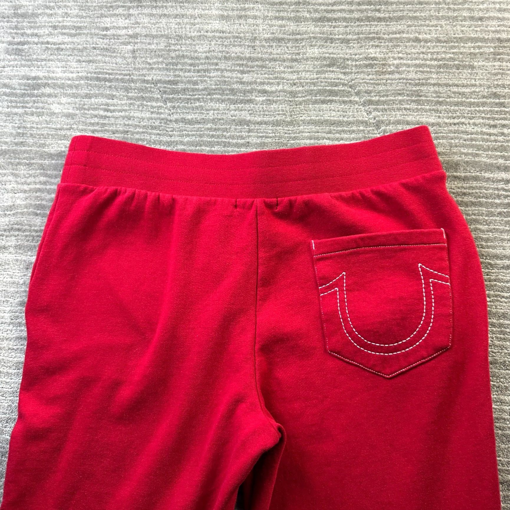 True Religion VINTAGE True Religion Pants Mens Large Red Fleece Stitch Joggers T Fleece Size US 33 - 4 Thumbnail