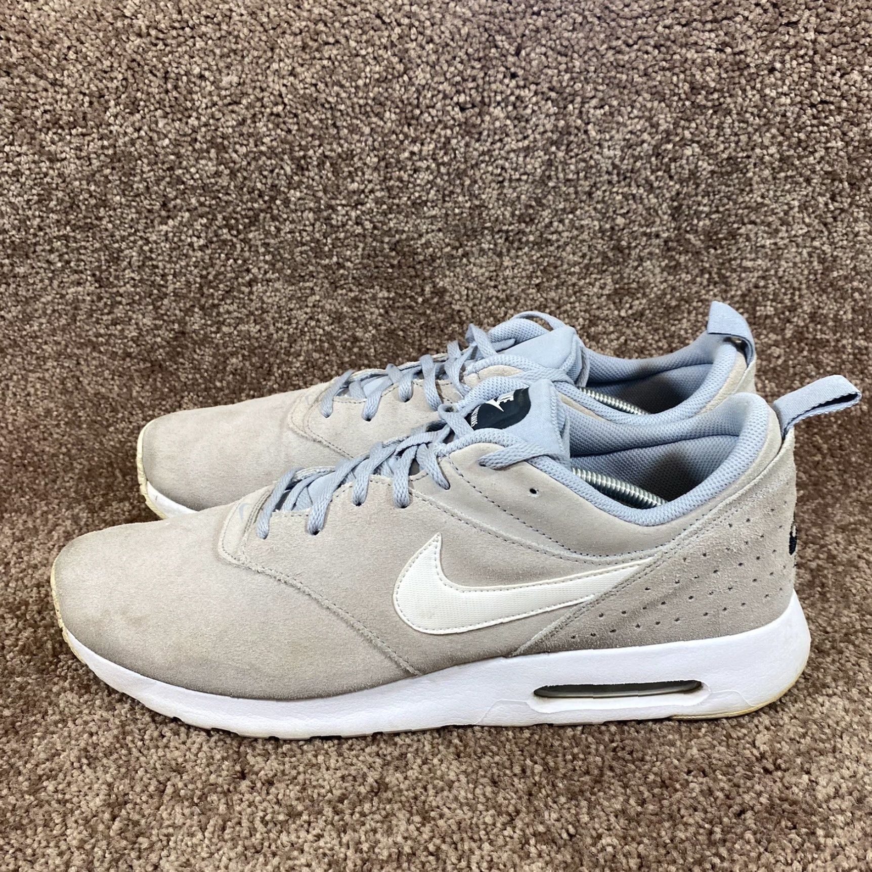 Nike Nike Air Max Tavas Mens Sneaker 14 Gray Suede Leather Trainers 802611-005 Size US 13 / EU 46 - 6 Thumbnail