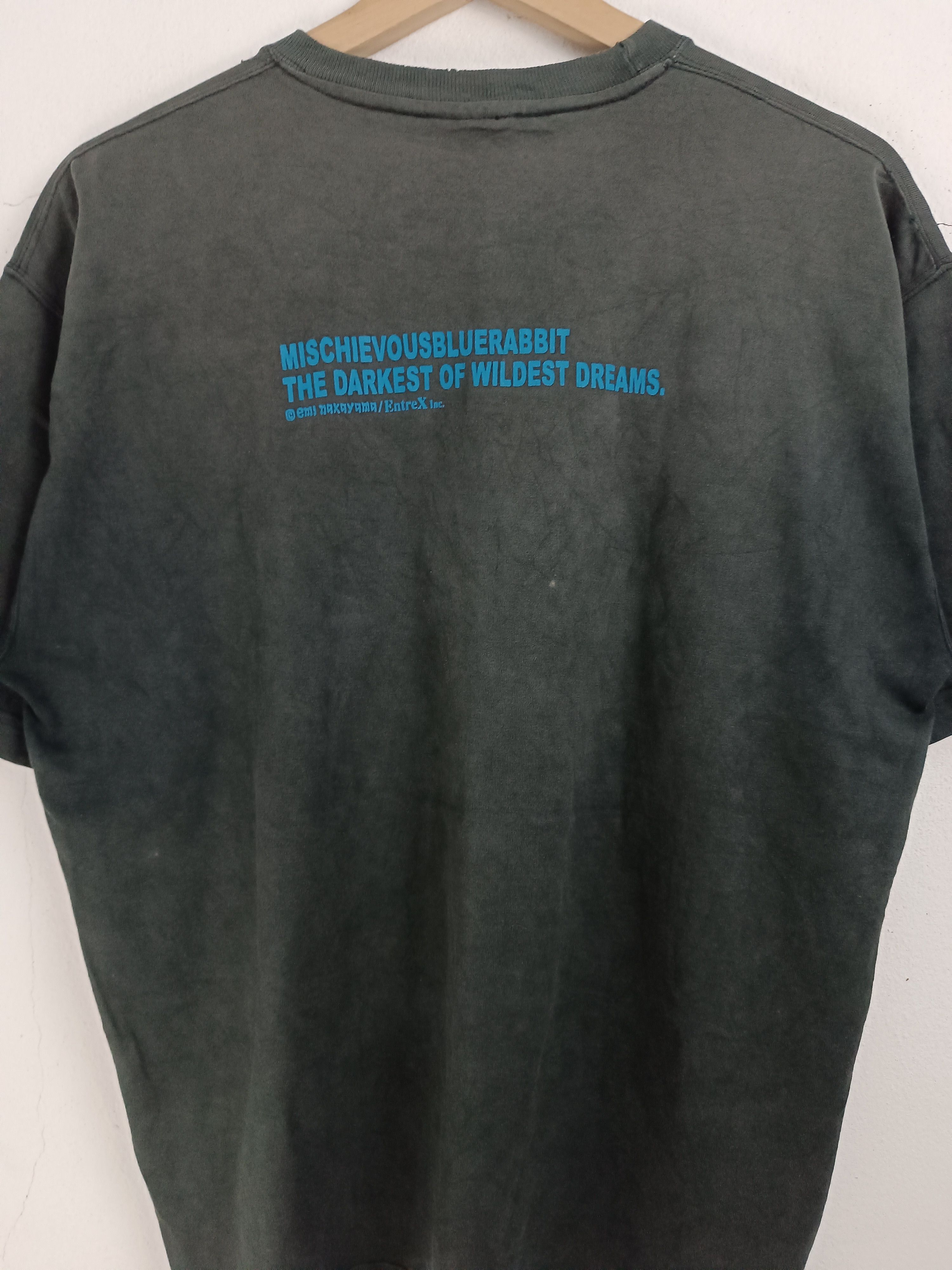 Japanese Brand THRASHED FADED VINTAGE Y2K MISCHIEVOUS TEE VERY RARE Size US L / EU 52-54 / 3 - 14 Thumbnail
