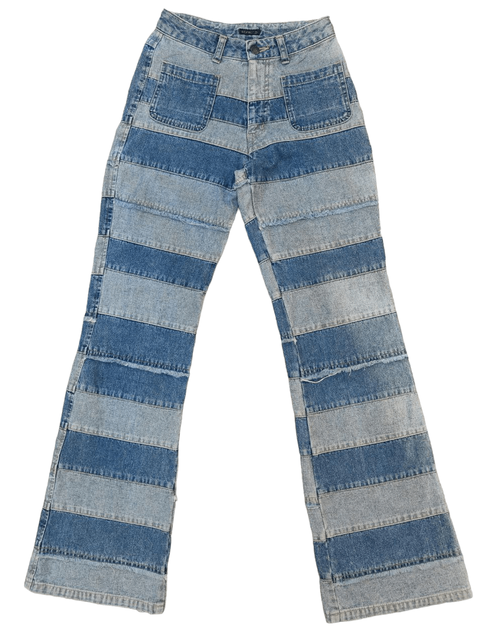 Japanese Brand Japanese Seawind Reconstructed Flare Denim Size 25" / US 0 / IT 36 - 2 Thumbnail