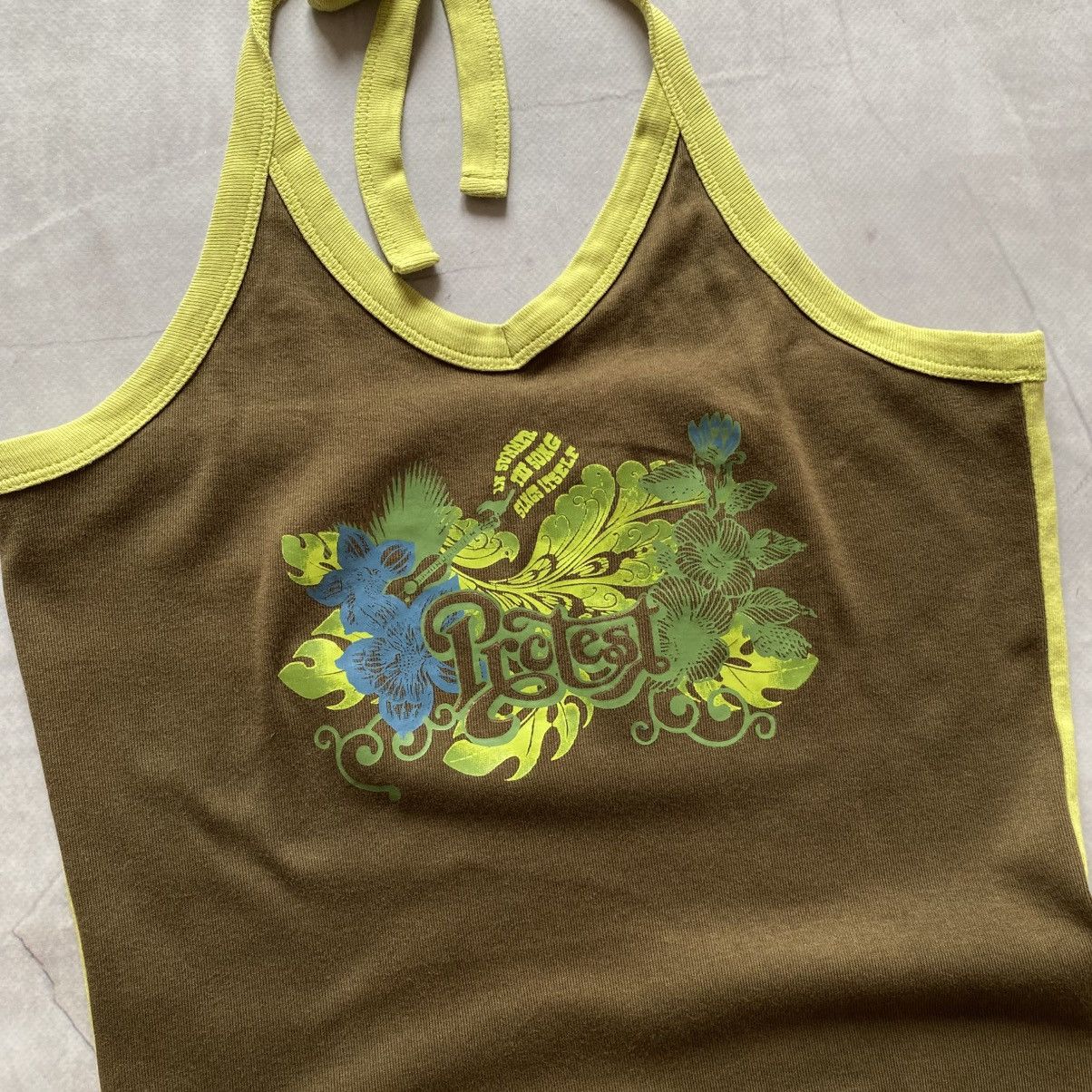 Cop Copine × Ed Hardy × Hysteric Glamour Protest Hysteric Glamour Style Bandeau Bando Tank Top Size M / US 6-8 / IT 42-44 - 2 Thumbnail