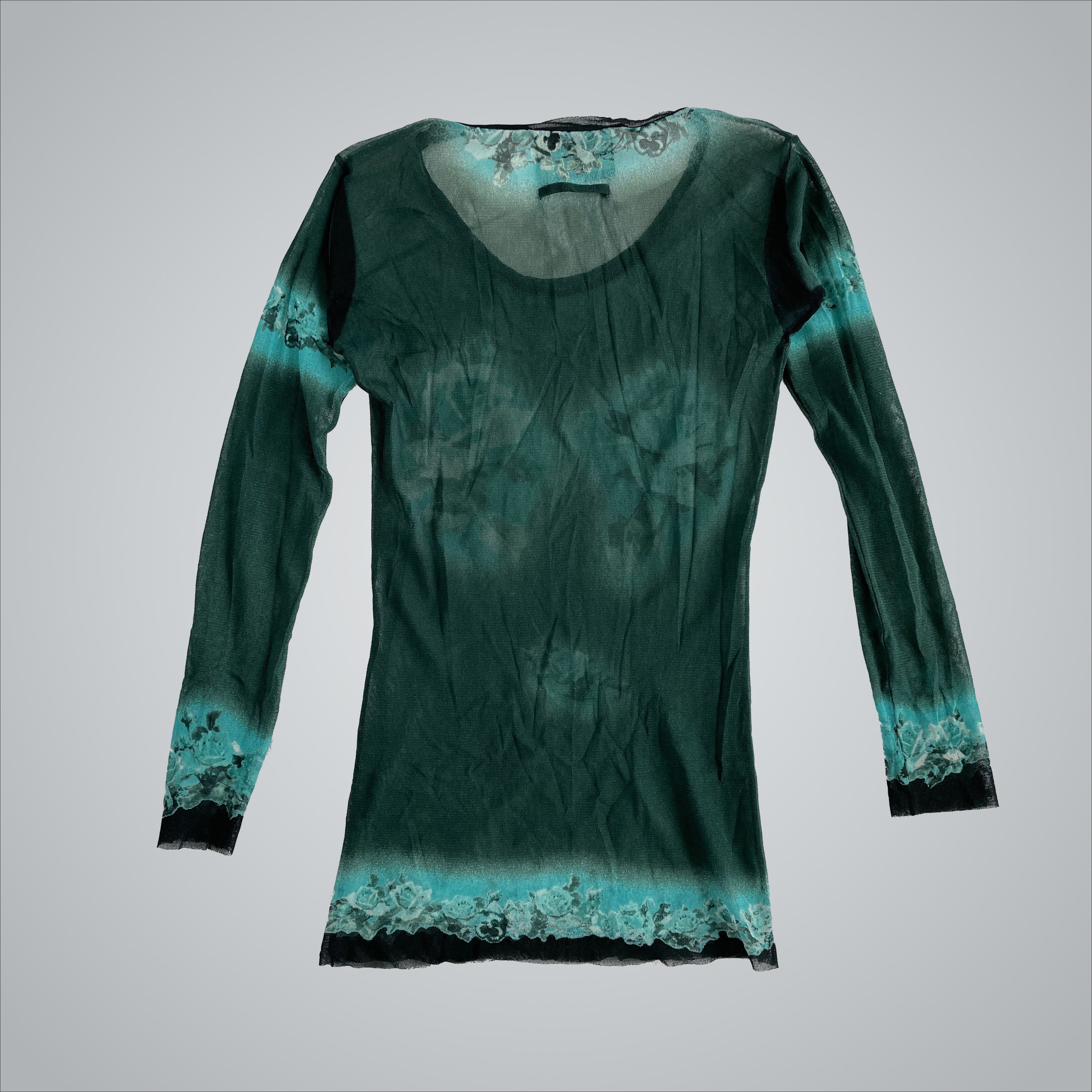 Jean Paul Gaultier Jean Paul Gaultier floral mesh top Size S / US 4 / IT 40 - 2 Thumbnail