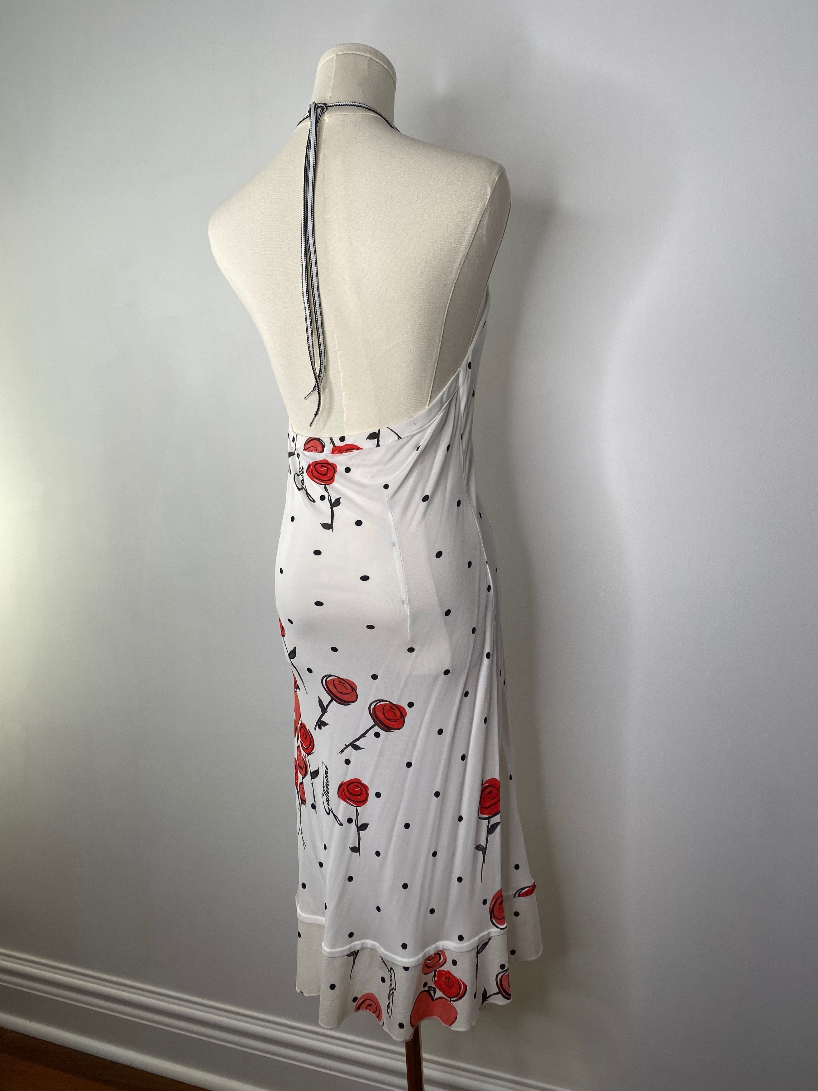 Vintage Gattinoni Jeans - White rose dress Size ONE SIZE - 4 Thumbnail