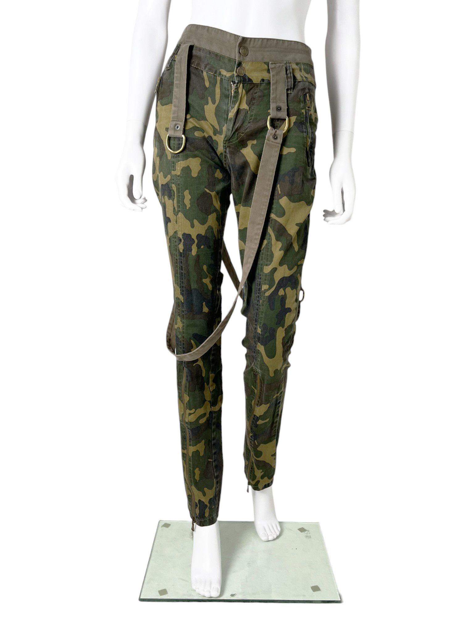 Dolce & Gabbana F/W 2003 Bondage Parachute Camo Pants Size 27" / US 4 / IT 40 - 1 Thumbnail