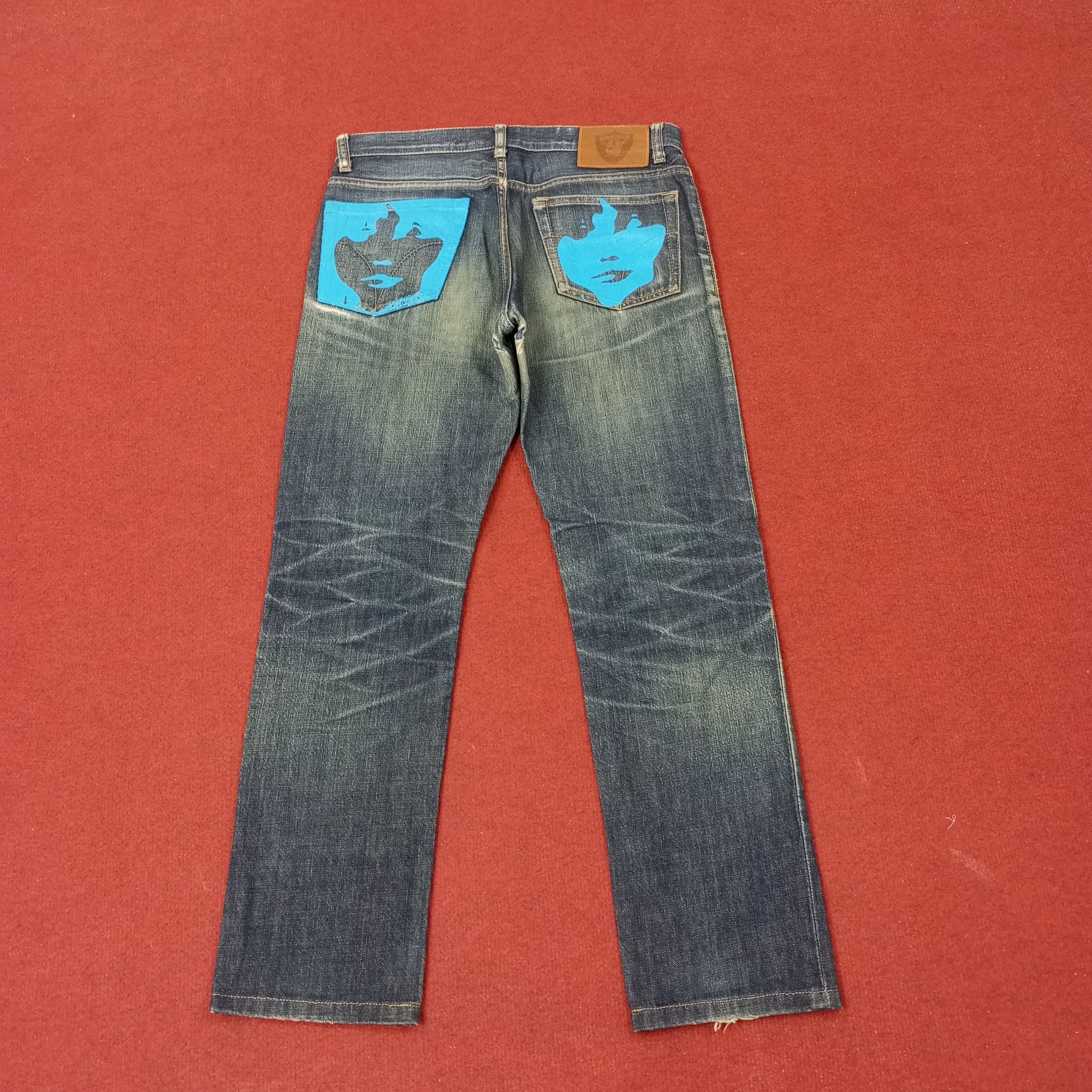 Hysteric Glamour Hysteric Glamour Japaense Brand Custom Art Jeans c252n4 Size US 29 - 1 Thumbnail