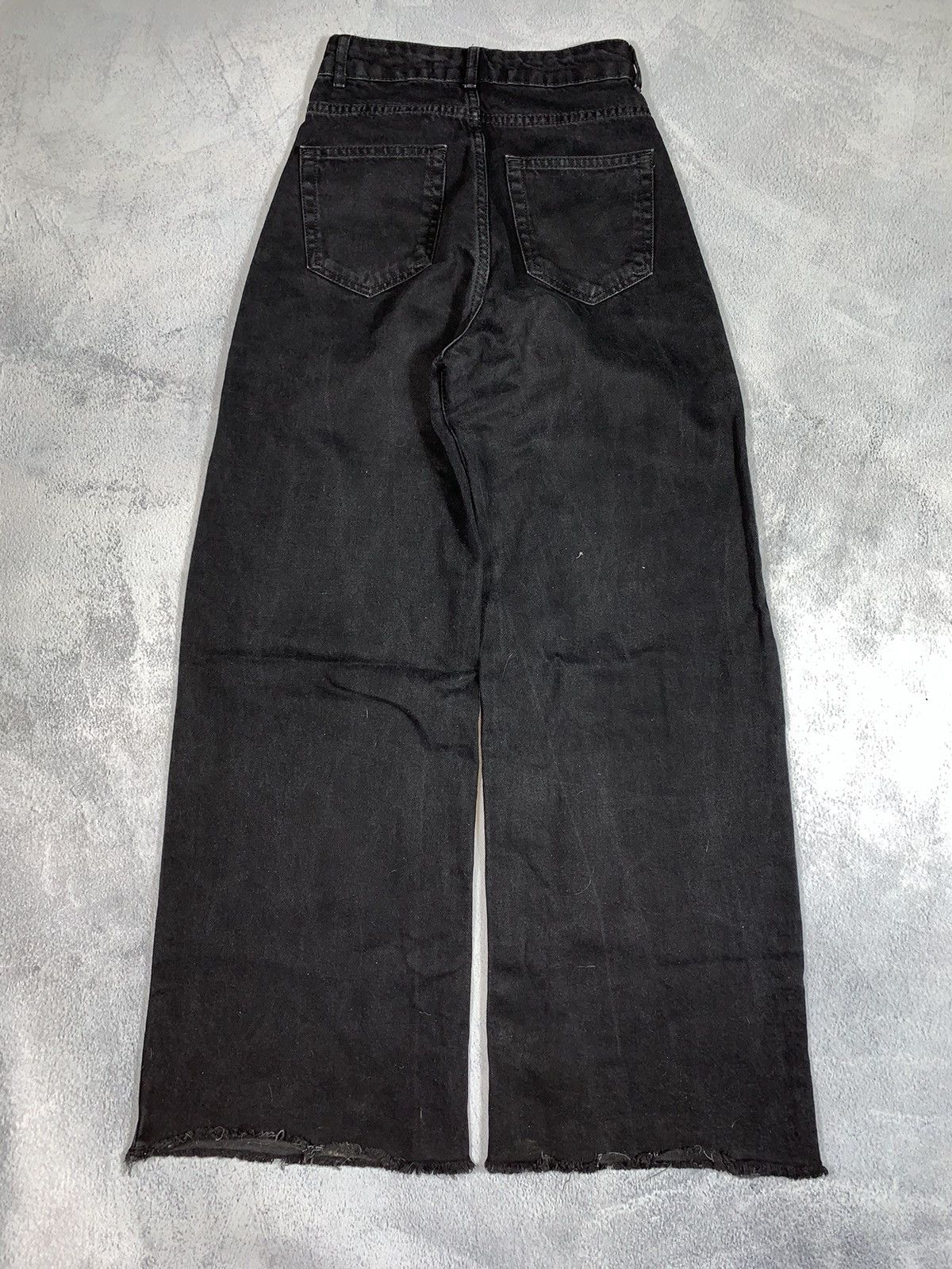 Japanese Brand × Vintage Vintage Y2K Japanese wide flared denim pants streetwear 26 Size 26" / US 2 / IT 38 - 4 Thumbnail
