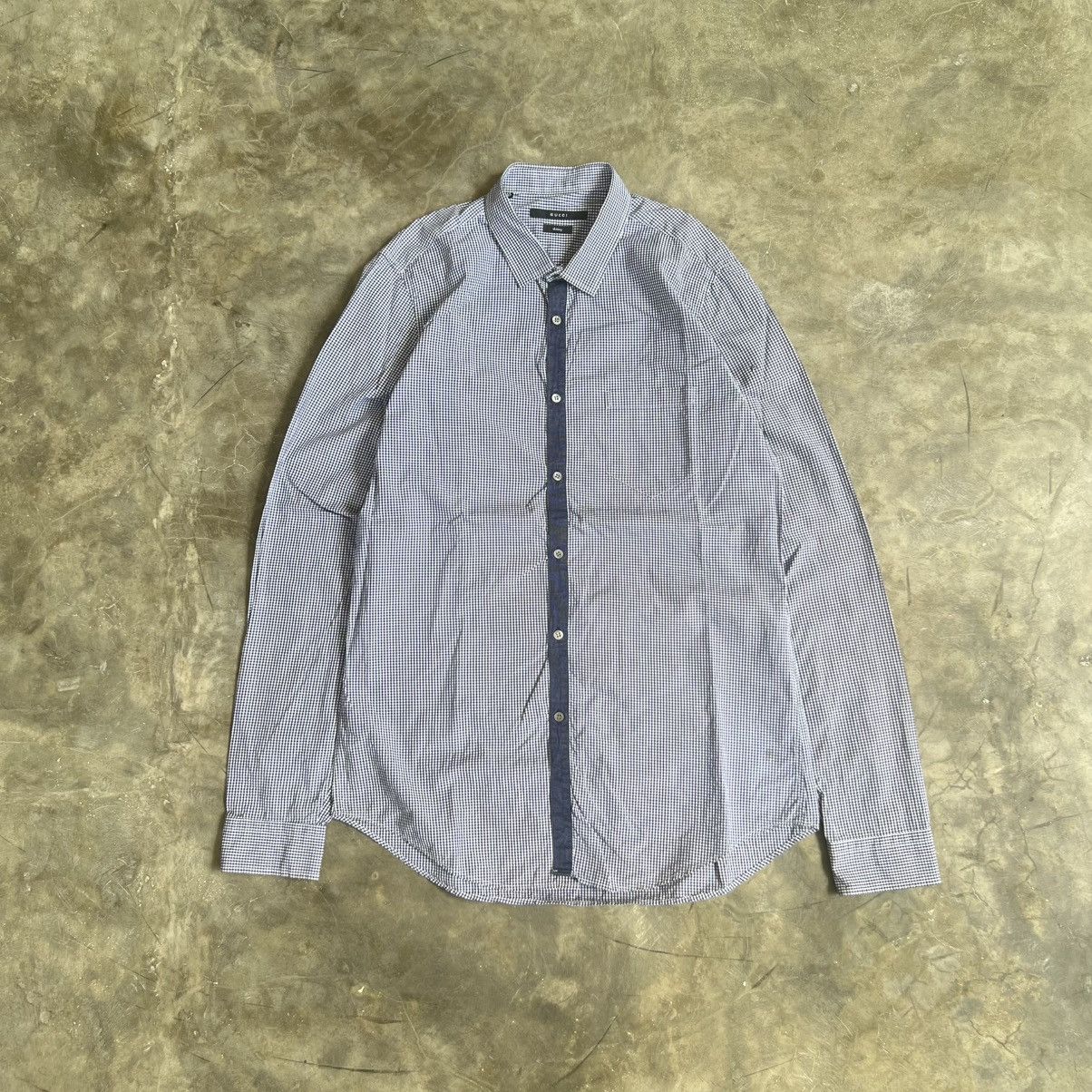 Gucci Gucci Gingham Long Sleeve Button up Shirt Size US M / EU 48-50 / 2 - 1 Thumbnail