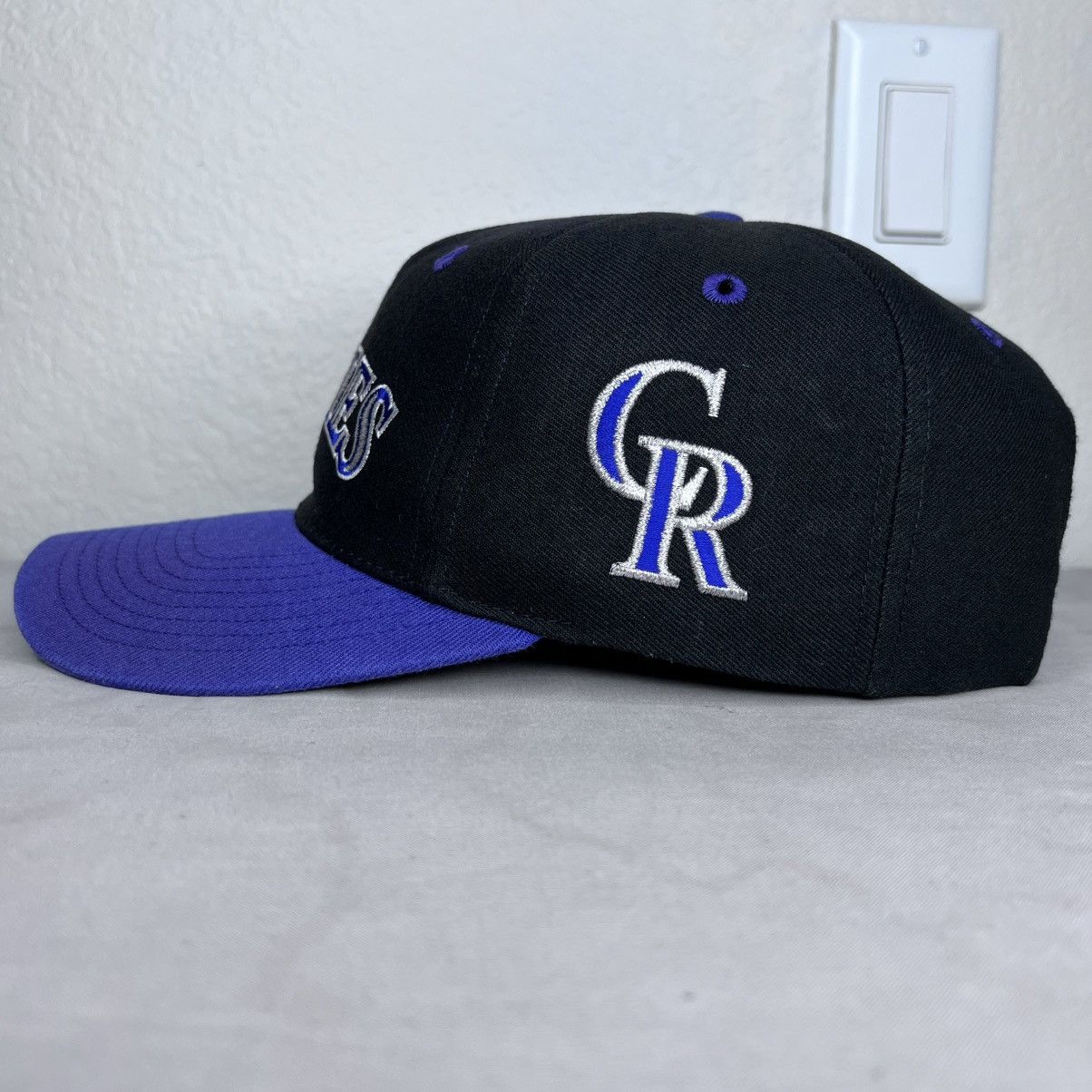 The Game 1990s MLB Colorado Rockies The Game Catch The Fever Snapback Size ONE SIZE - 6 Thumbnail
