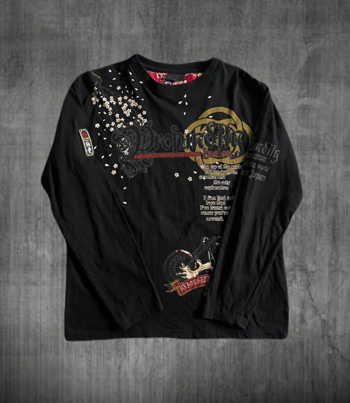 If Six Was Nine 2000s Japanese archive Vkei Poem Long Sleeve Tee