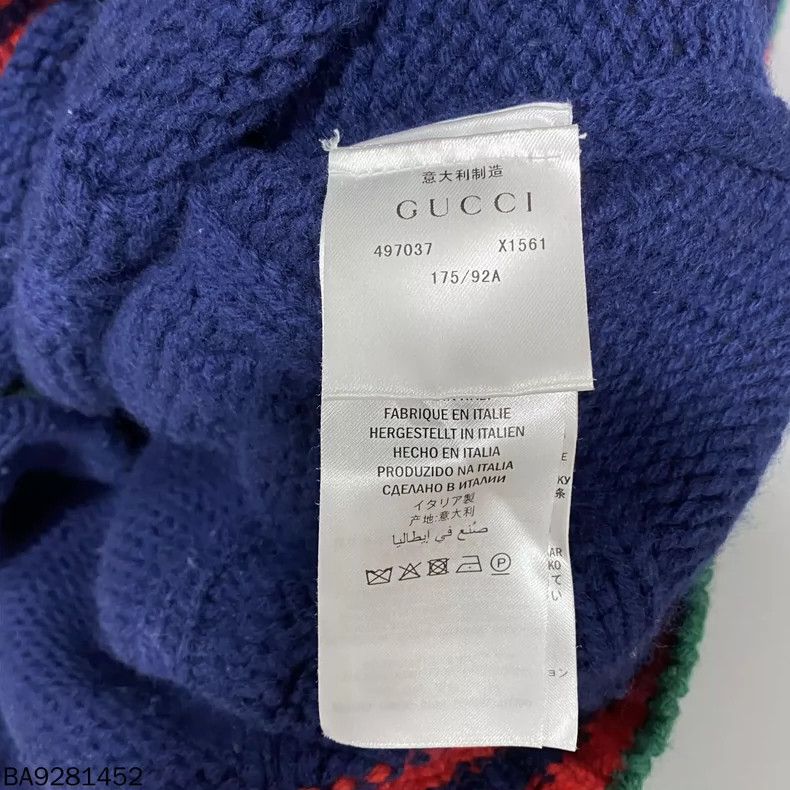 Gucci Gucci Red and green stitched knitted cardigan sweater 2501- Size US S / EU 44-46 / 1 - 5 Thumbnail