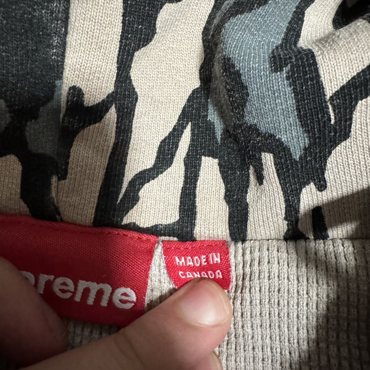 Supreme Supreme Thermal Lined Cold World Tre bark Camo Zip Up Jacket Size US XL / EU 56 / 4 - 9 Thumbnail