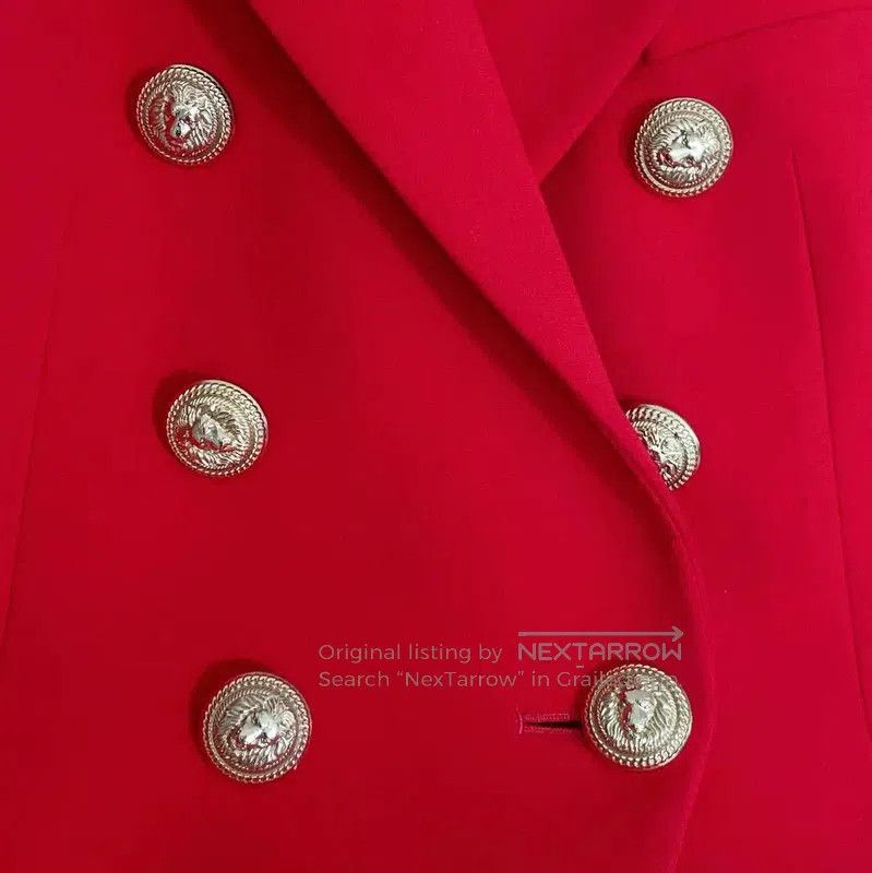 Balmain Balmain Red Wool Women's Blazer . Size S / US 4 / IT 40 - 5 Thumbnail
