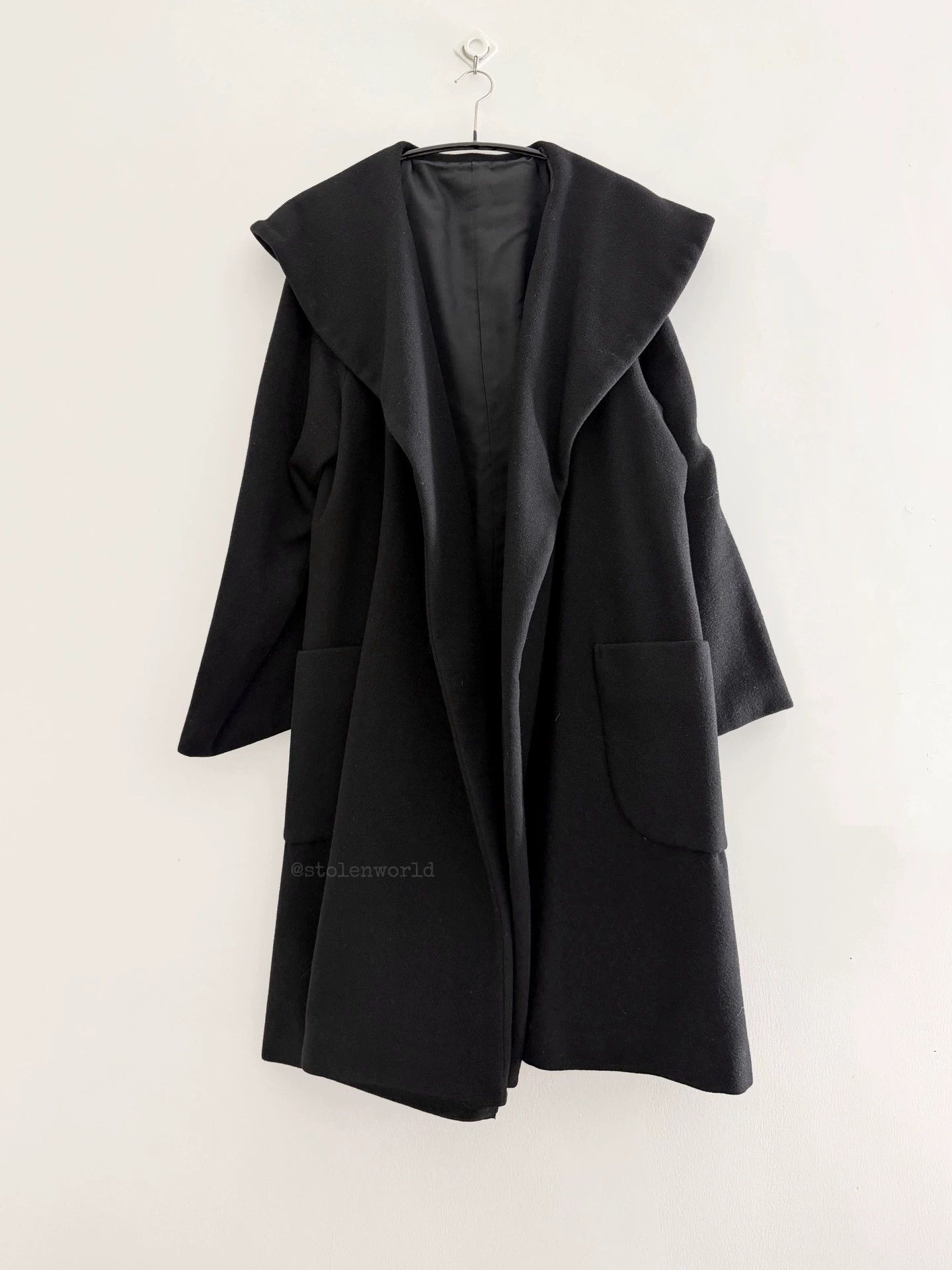 Y's Y's 90s Wool Overcoat Big Lapel Heavyweight Pockets Size F Size S / US 4 / IT 40 - 5 Thumbnail