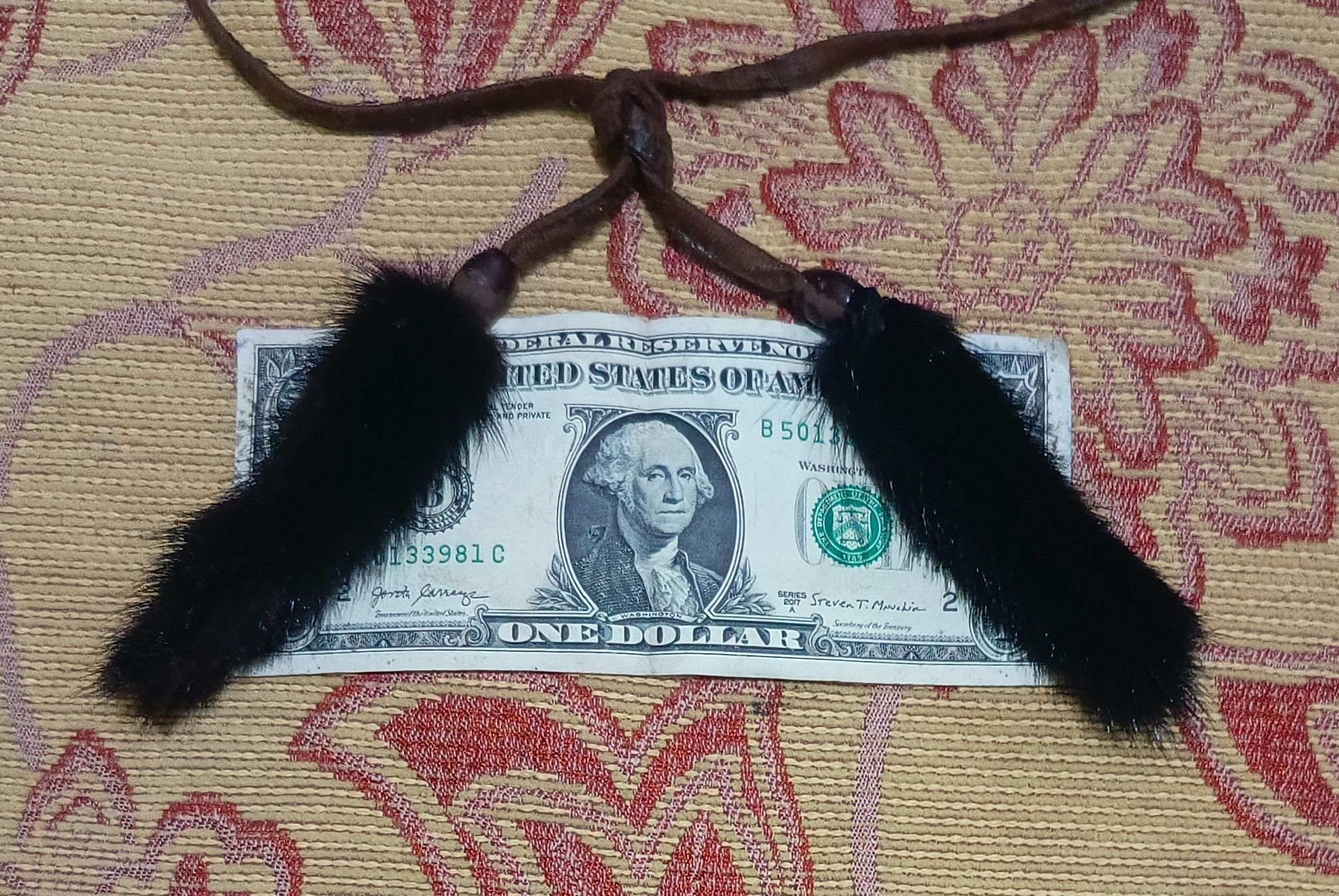 14th Addiction 🇯🇵14ThAddiction Vkai Style Deer fur necklace leather strap Size ONE SIZE - 2 Thumbnail