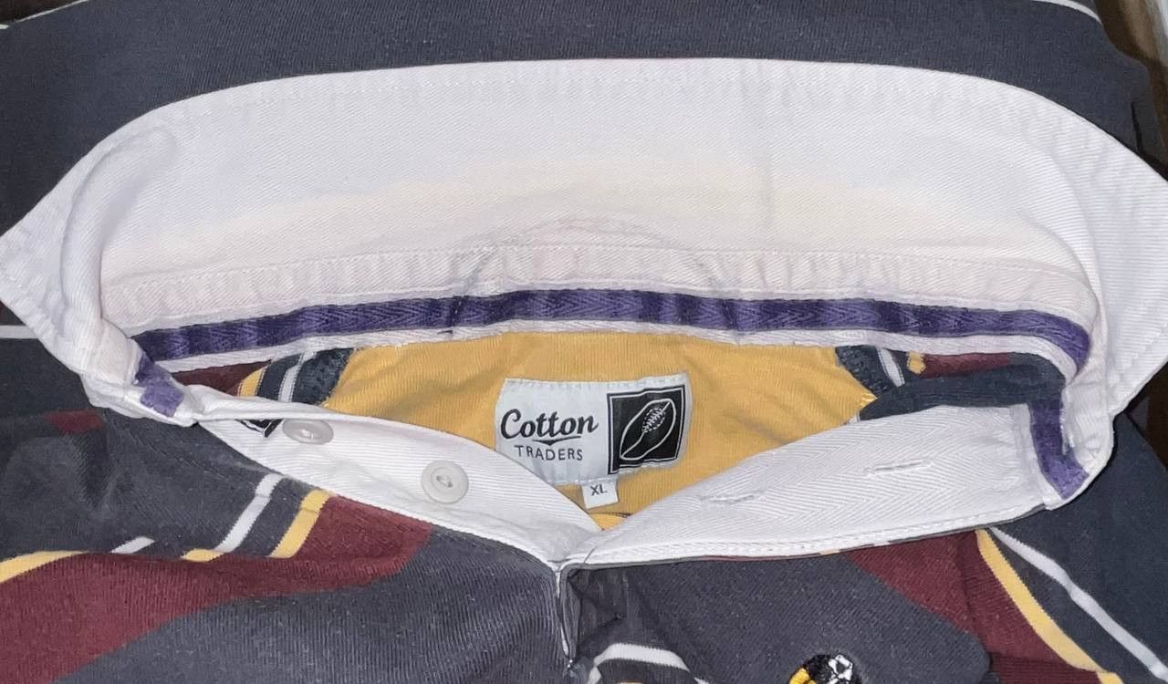 Cotton Traders Cotton Traders Rugby Shirts Striped polo Long Sleeve Vintage Size US XL / EU 56 / 4 - 7 Thumbnail
