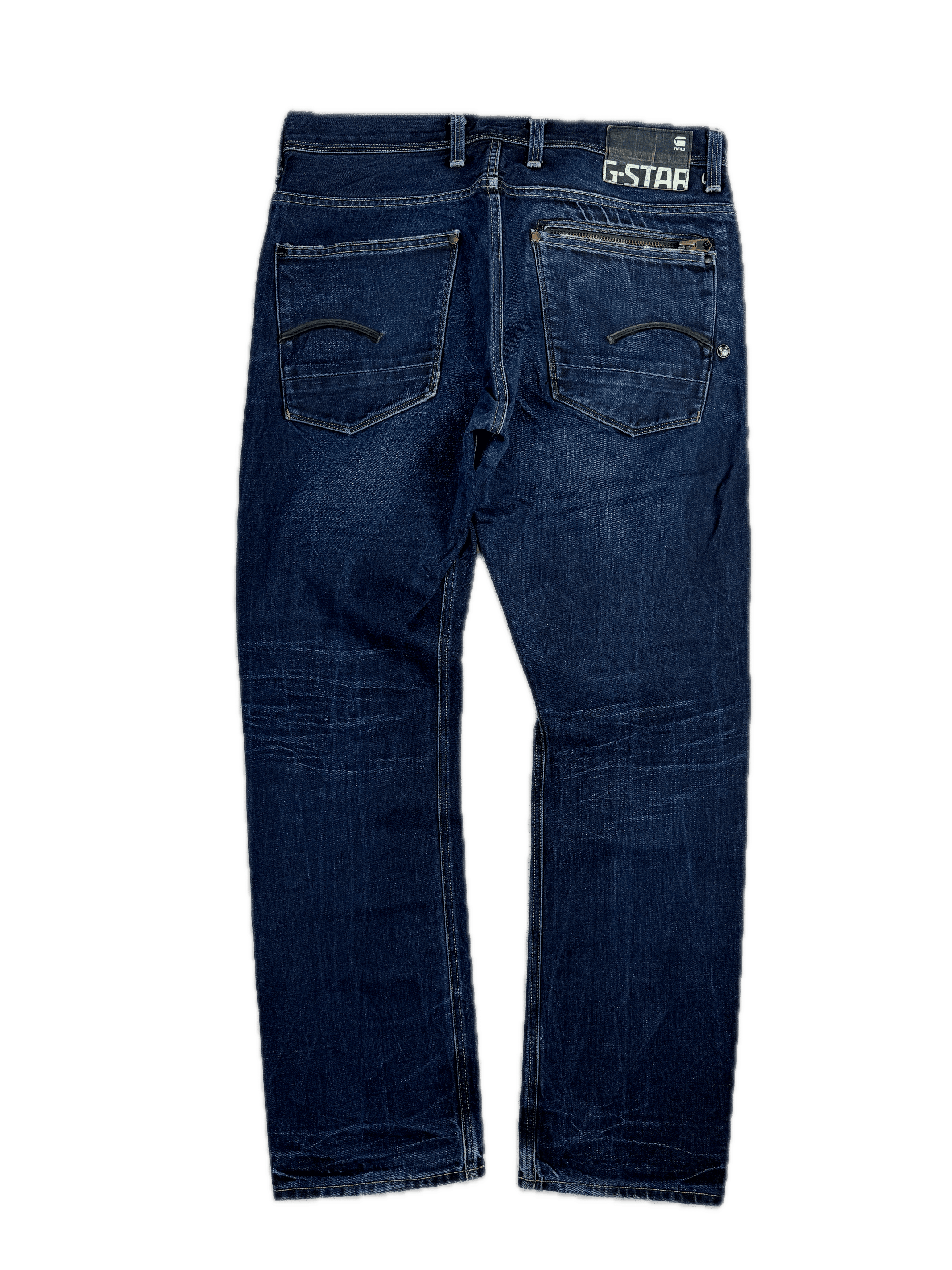G-Star G-Star Raw Jeans Attacc Straight Zip Dark Blue Size US 38 / EU 54 - 1 Thumbnail