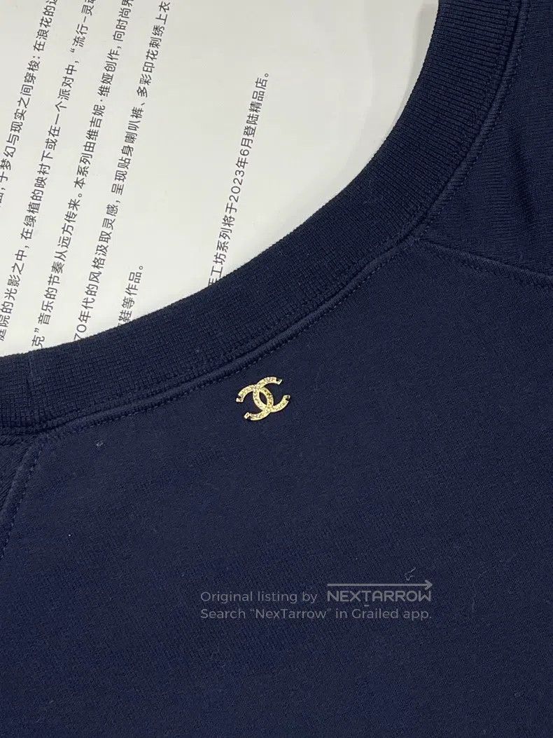 Chanel Chanel Greek series blue gold stamping double C logo short Size S / US 4 / IT 40 - 3 Thumbnail