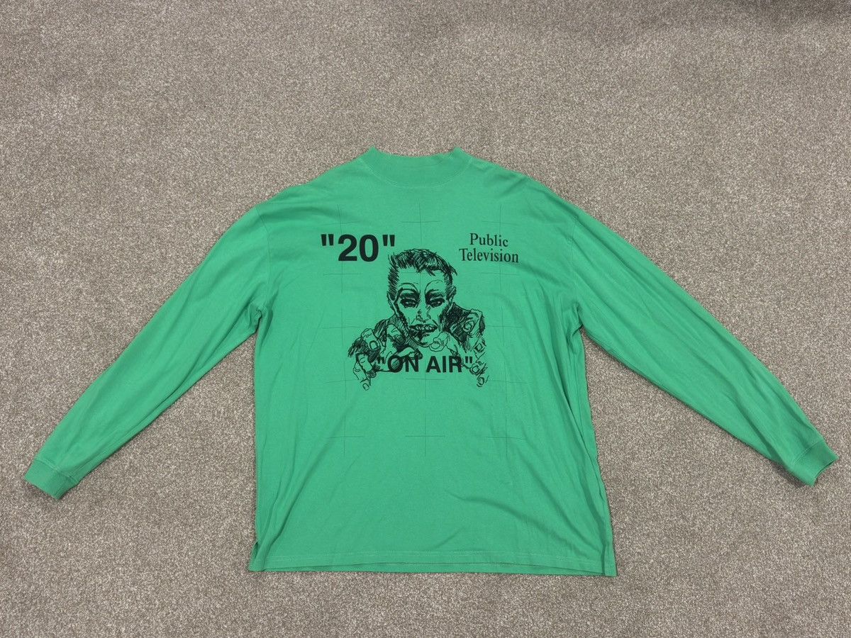 Off-White OFF-WHITE PUBLIC TELEVISION LONG SLEEVE Size US M / EU 48-50 / 2 - 1 Thumbnail