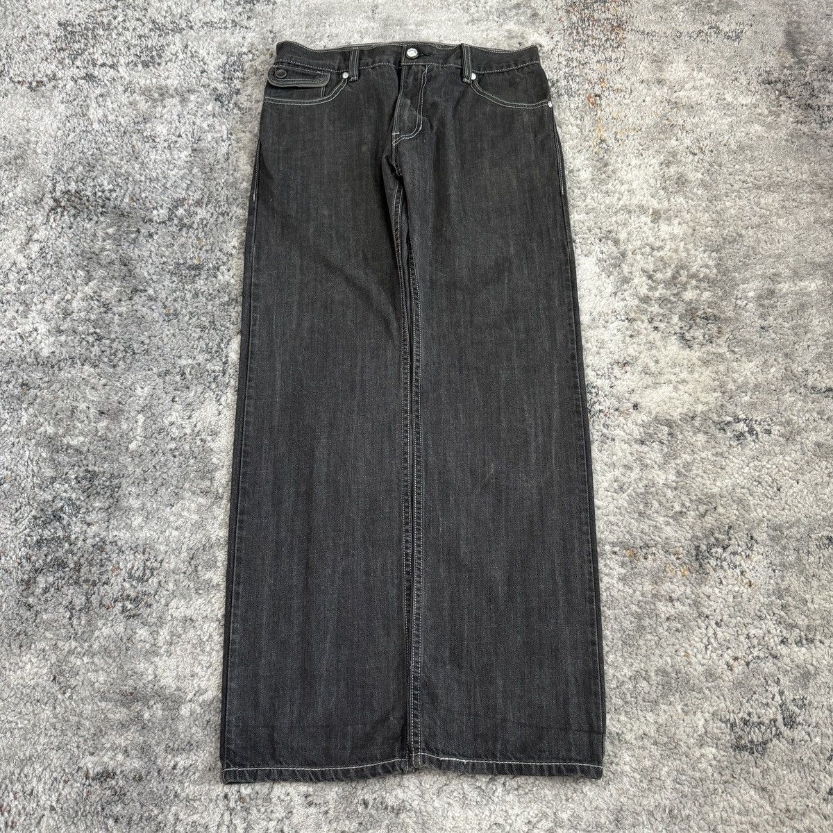 Levi's × StraightFaded × Vintage Rare Vintage Levi’s Silvertab black buckle back faded jeans Size US 32 / EU 48 - 2 Thumbnail