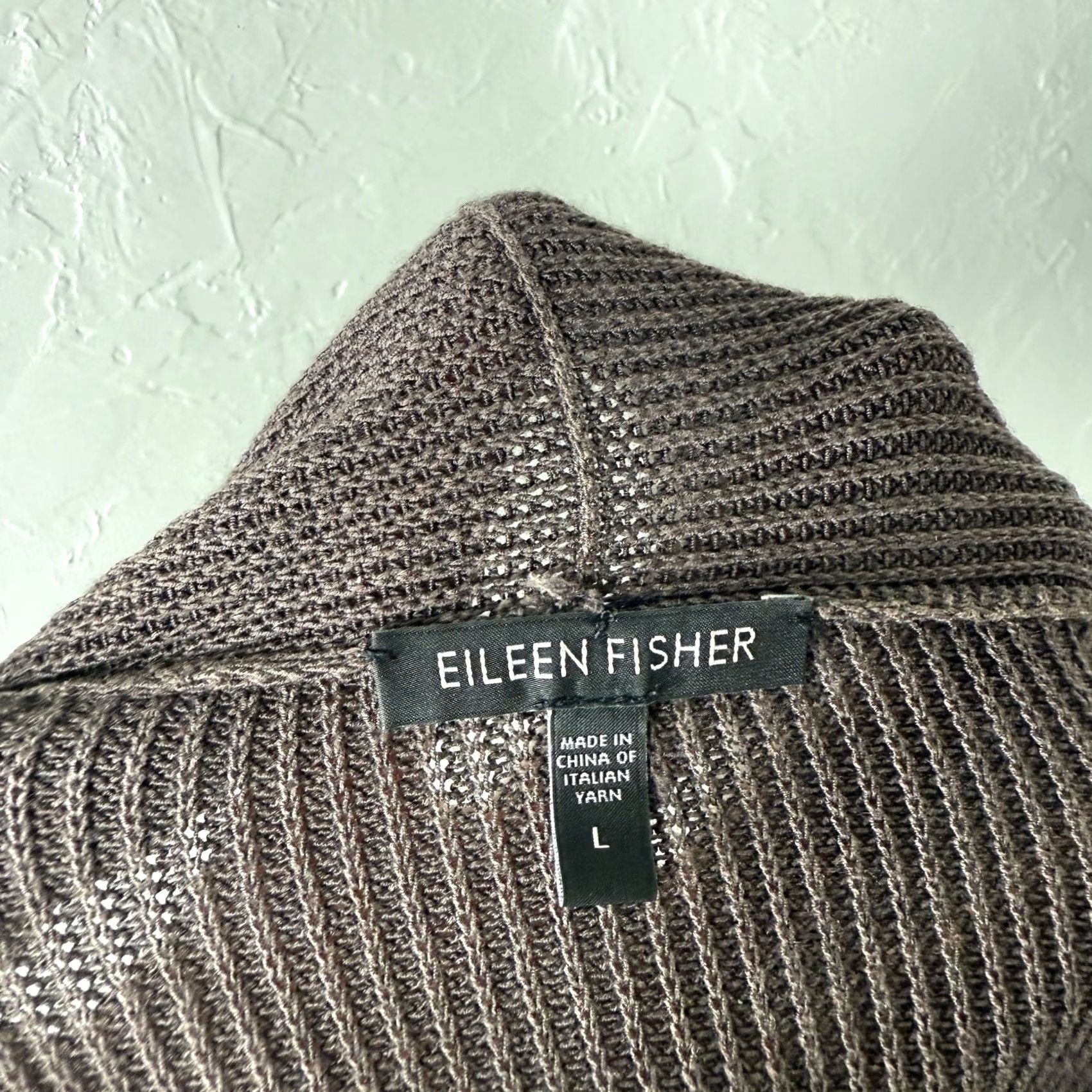 Eileen Fisher Eileen Fisher Cardigan Womens Large Knit Cotton Silk Half Sleeve Sweater H1 Size L / US 10 / IT 46 - 6 Thumbnail