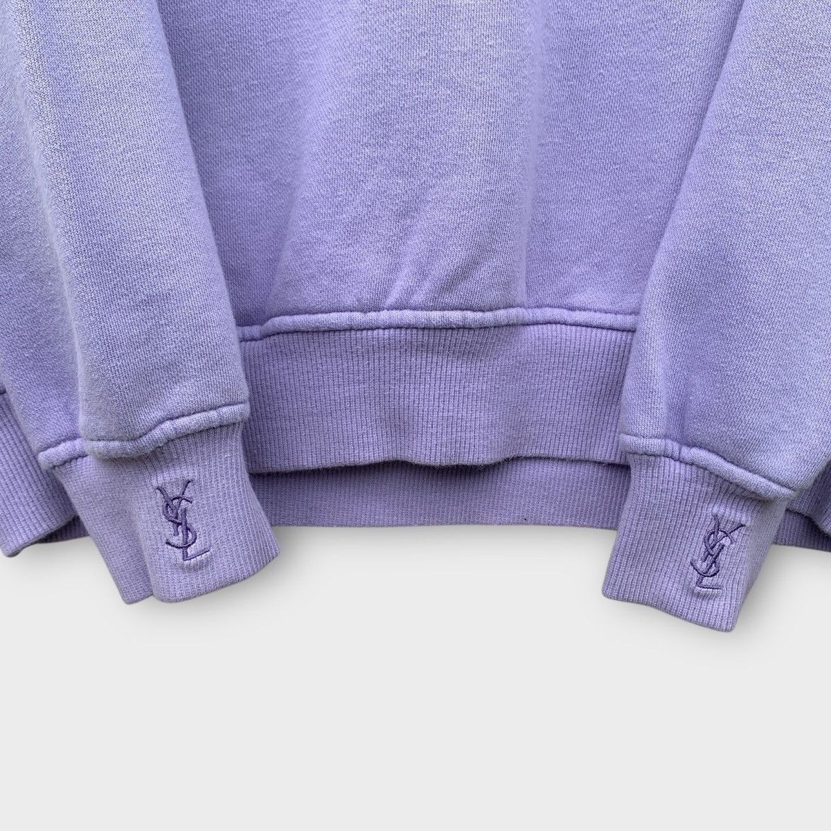 Yves Saint Laurent YSL CREWNECK LONG SLEEVE SWEATSHIRT EMBROIDERED LOGO Size US M / EU 48-50 / 2 - 6 Thumbnail