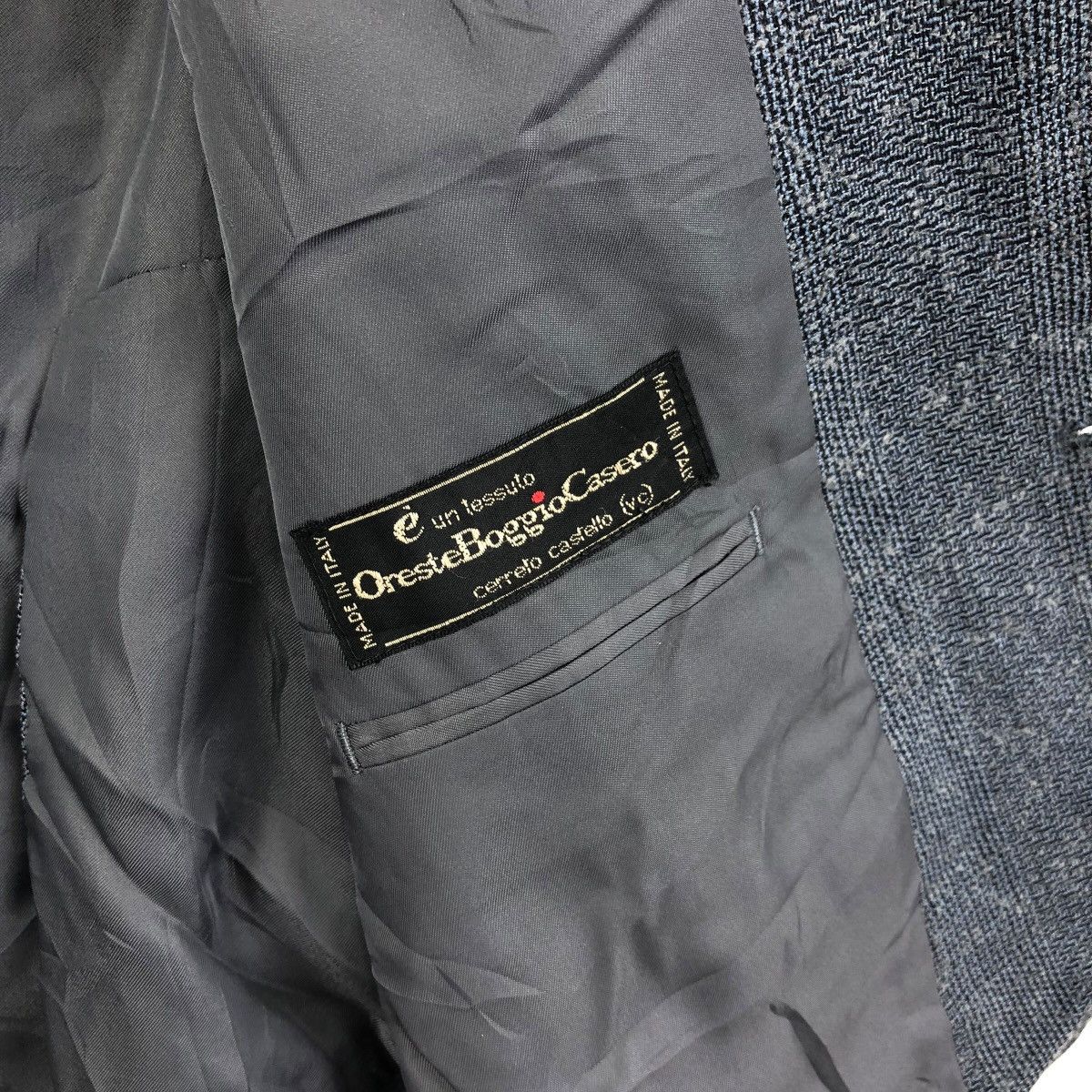 Vintage ORESTE BOGGIO CASERO Made In ITALY Collection Blazer Coat Size 42R - 4 Thumbnail