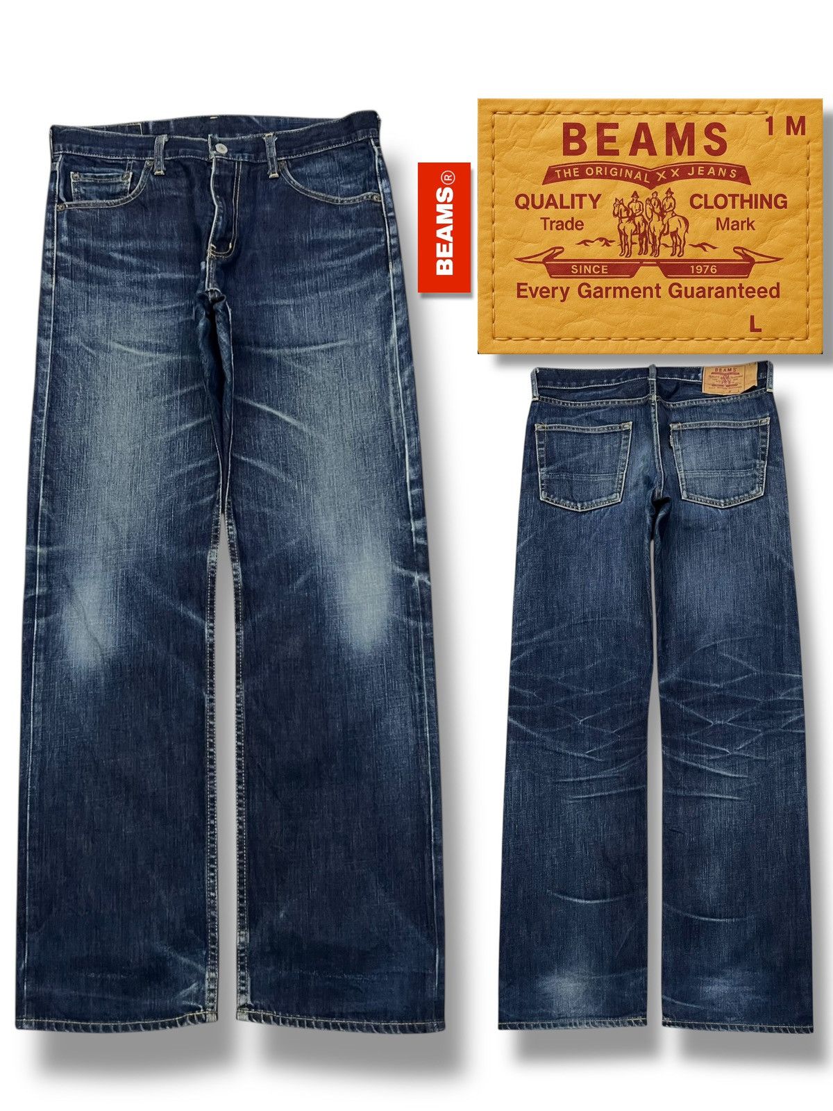Beams Plus × Levi's Vintage BEAMS & Co.Ltd Tokyo Japanese Denim Jeans W33 Size US 33 - 1 Thumbnail