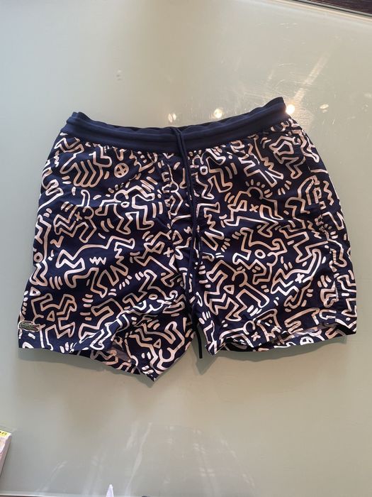 Lacoste keith haring swim on sale trunks