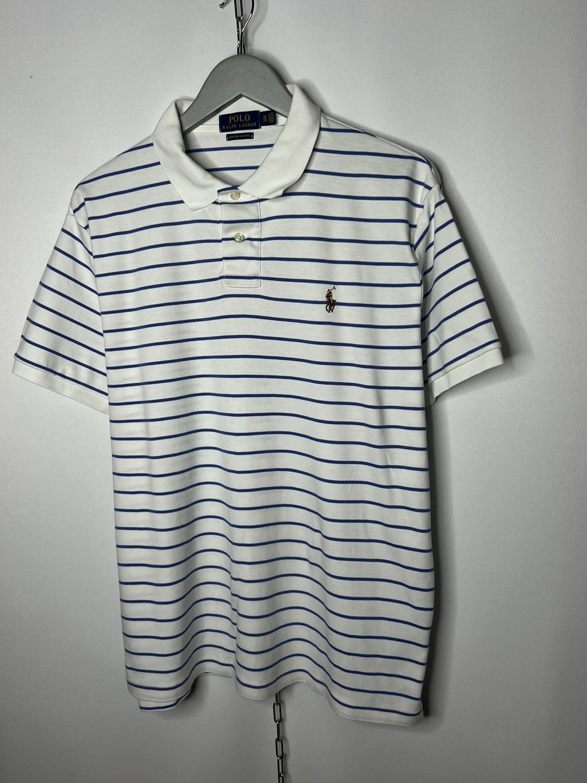 Vintage Vintage Polo Ralph Lauren Luxury Striped Polo Shirt Tee Size US XL / EU 56 / 4 - 5 Thumbnail