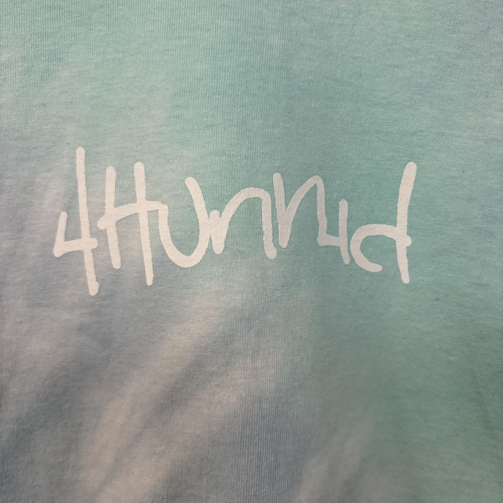 Rap Tees YG 4hunnid Big Logo blue tiedye Tee size small Size US S / EU 44-46 / 1 - 5 Thumbnail