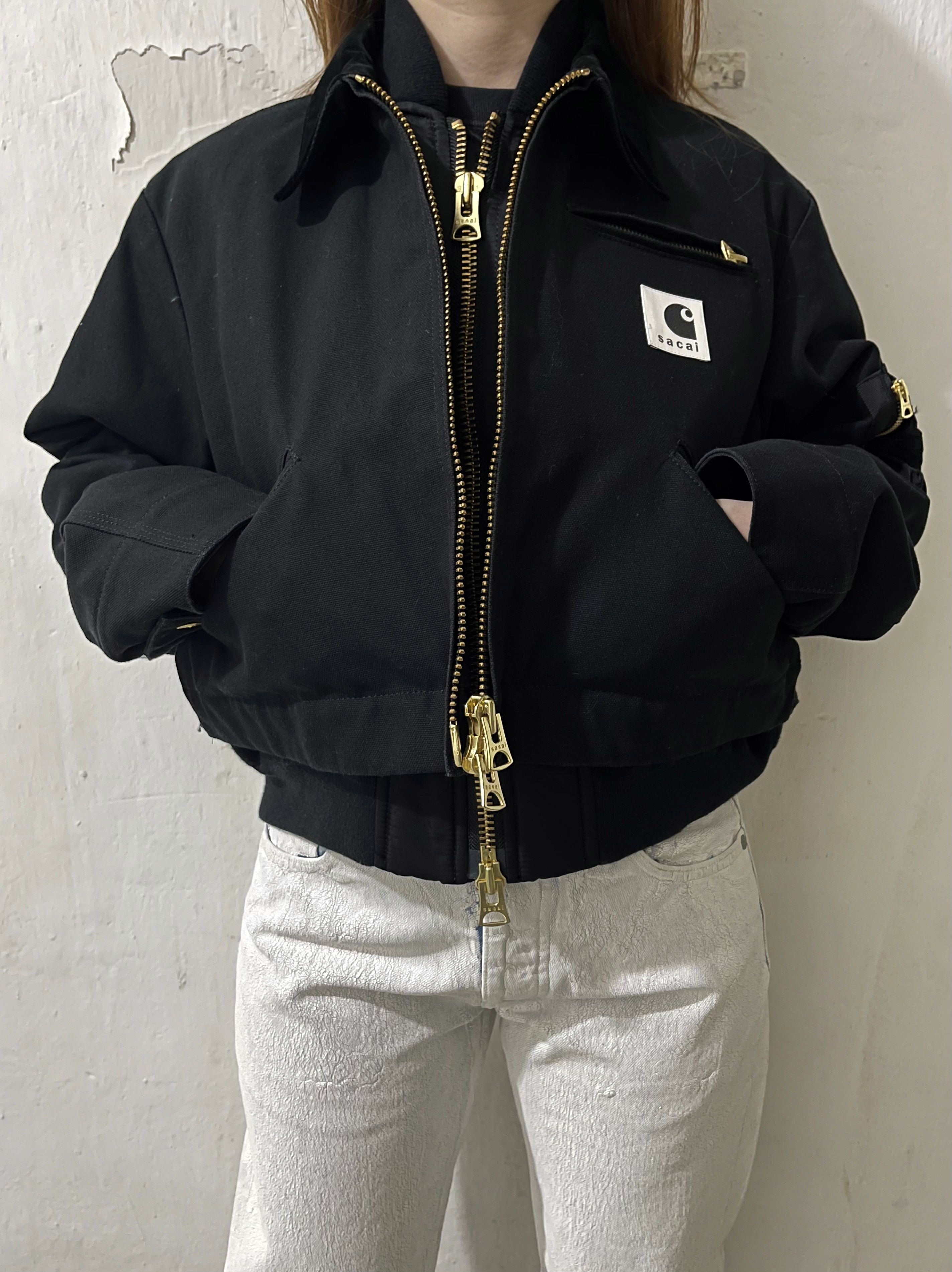 Sacai FW23 SACAI X CARHARTT WIP WOMEN'S CANVAS MA-1 DETROIT JACKET Size XS / US 0-2 / IT 36-38 - 5 Thumbnail