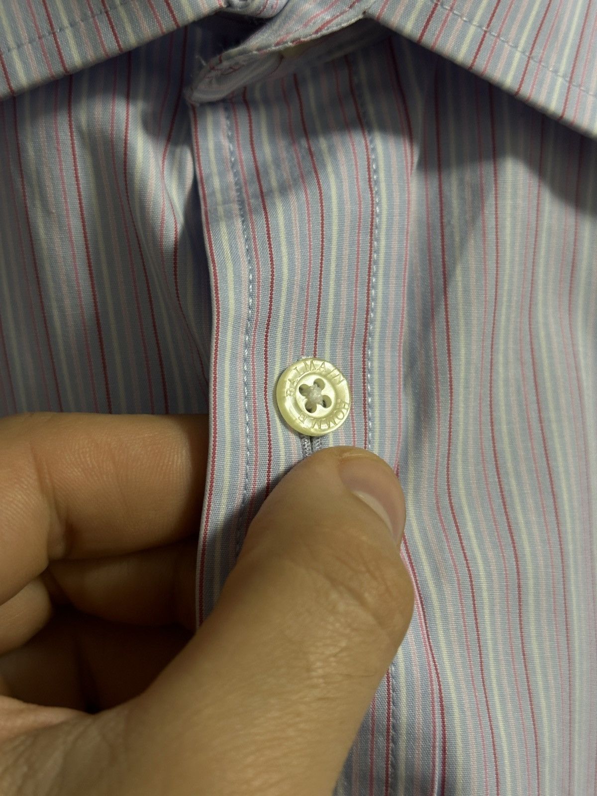 Balmain Rare Luxury Shirt Balmain Home Two Fold Cotton Vintage Size US L / EU 52-54 / 3 - 2 Thumbnail