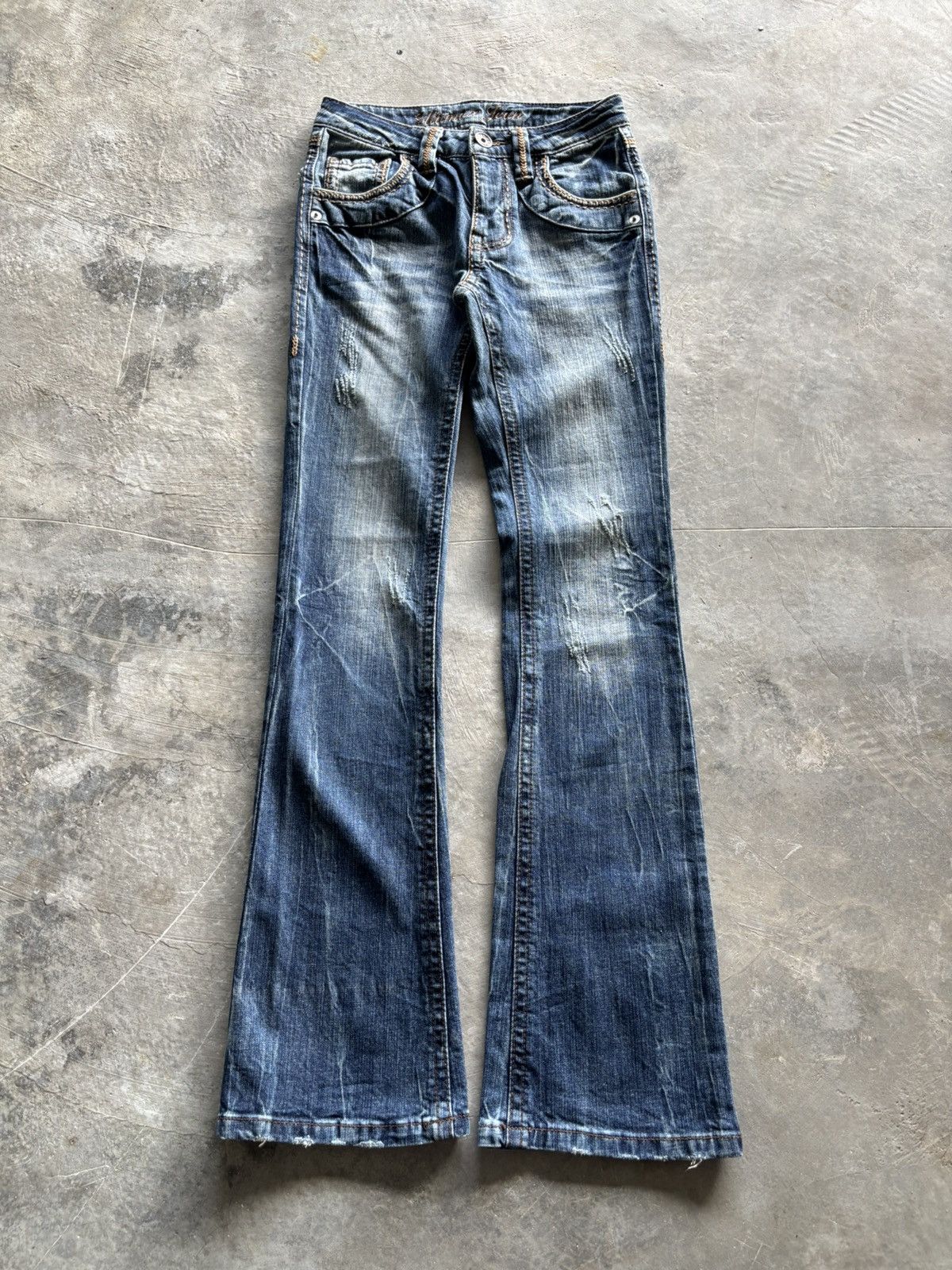 Hysteric Glamour y2k flared washed ultimax jeans japanese denim style Size 26" / US 2 / IT 38 - 1 Thumbnail