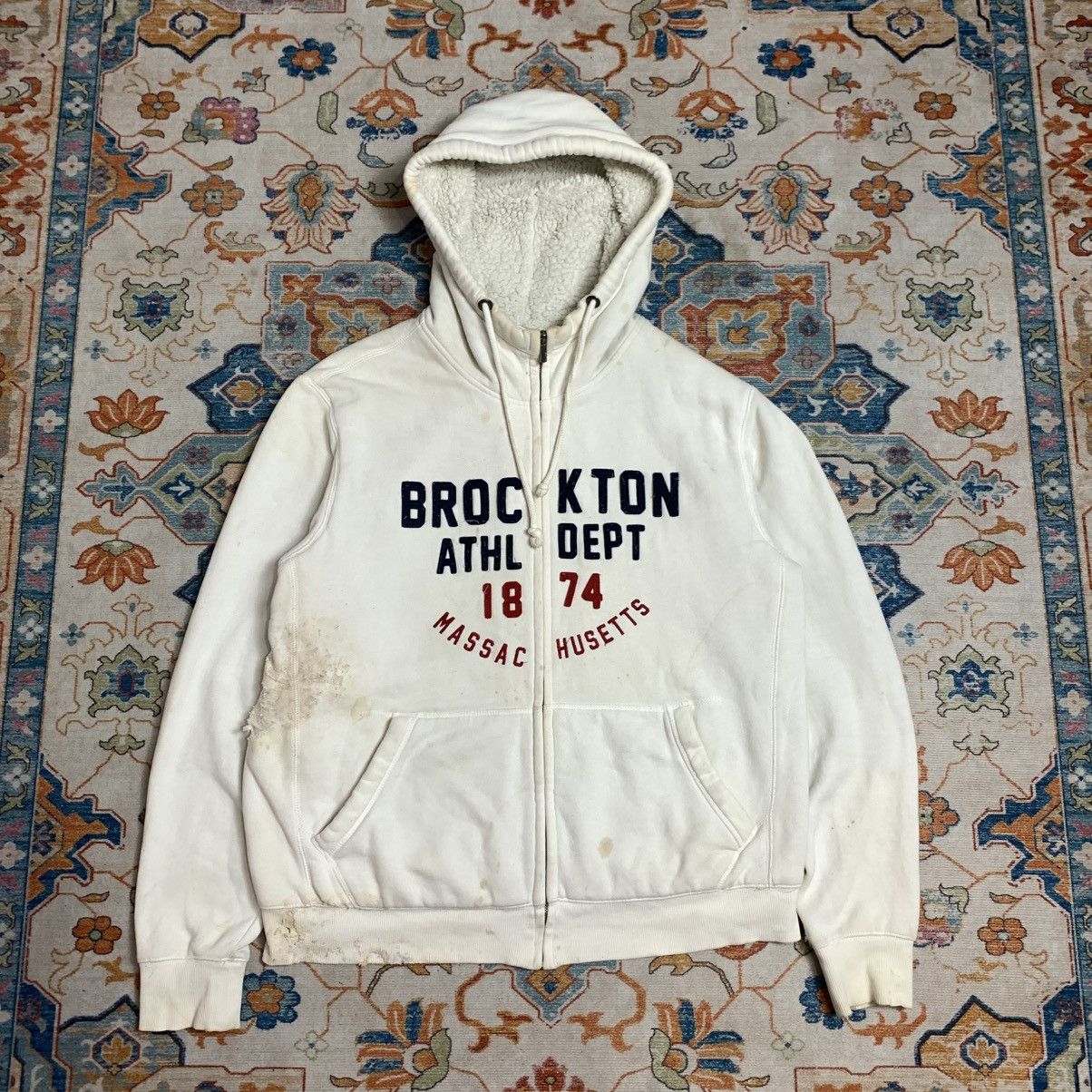 Japanese Brand POLHAM trashed Broxton full zip hoodie embroidered logo Y2K Size US XL / EU 56 / 4 - 2 Thumbnail