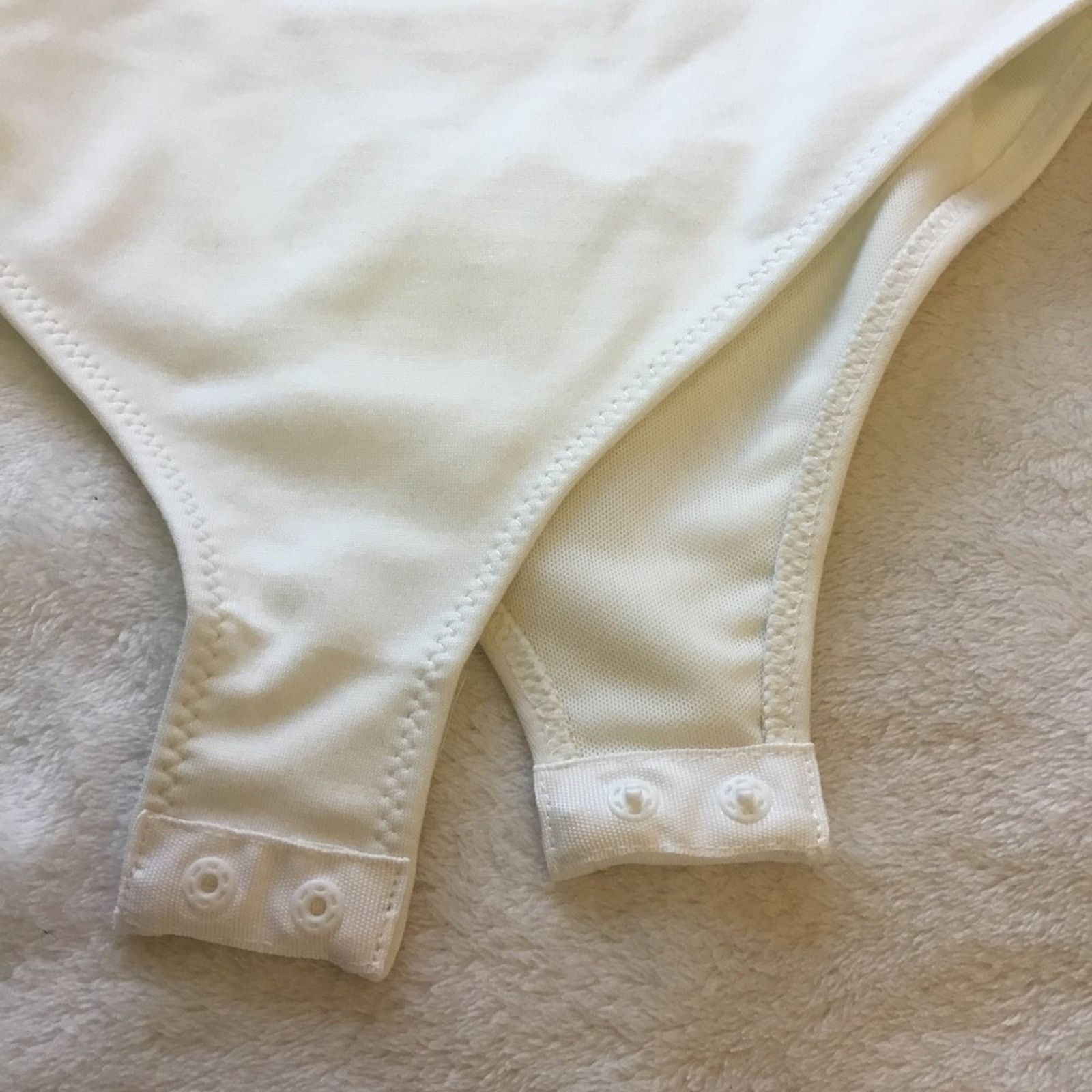 Other Love Bonito White Amalthea Padded Lace Trim Bodysuit Size M / US 6-8 / IT 42-44 - 11 Thumbnail