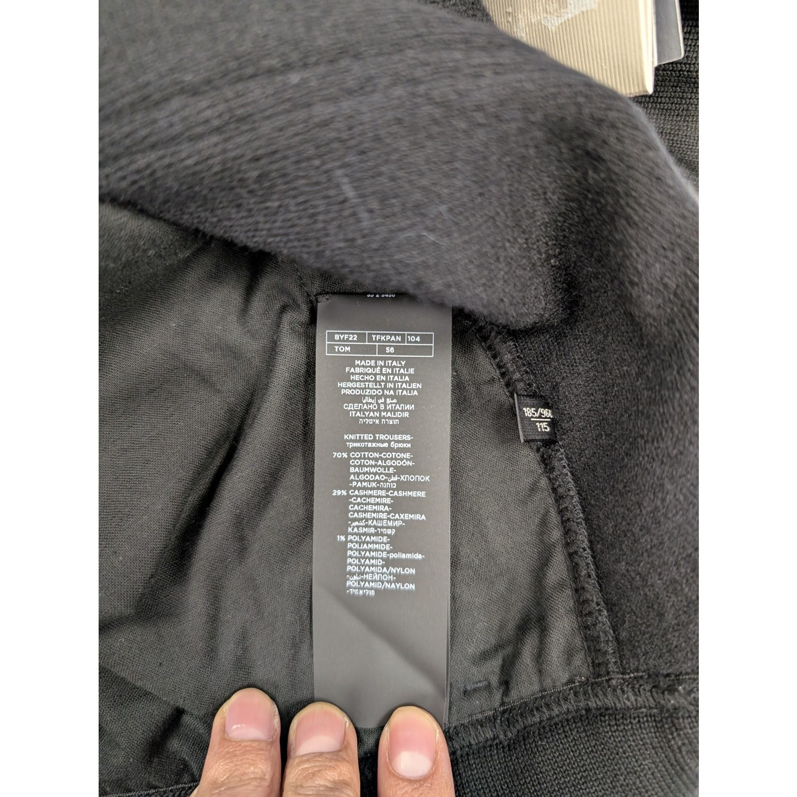 Tom Ford o1rshd1 Knitwear Trousers Sweatpants in Grey Melange Size US 40 / EU 56 - 15 Thumbnail