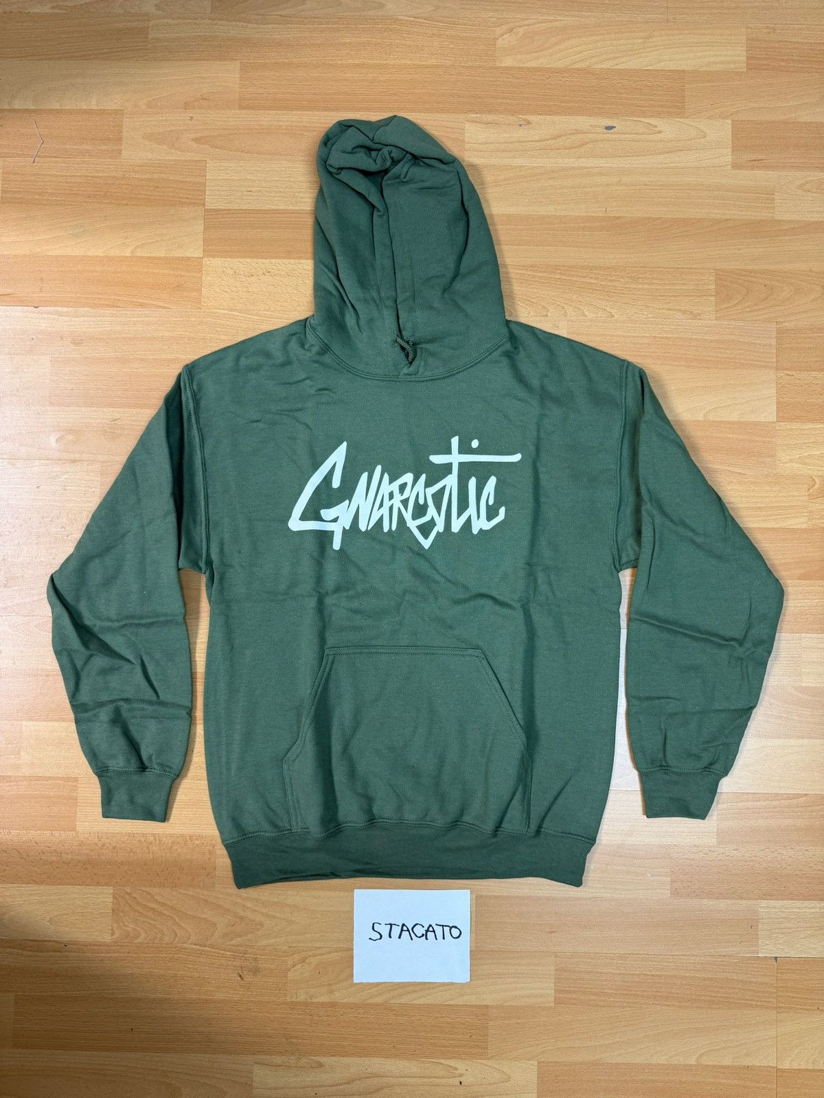 Gnarcotic × Rap Tees Gnarcotic Lil Gnar Logo Hoodie Green Medium Size US M / EU 48-50 / 2 - 1 Thumbnail
