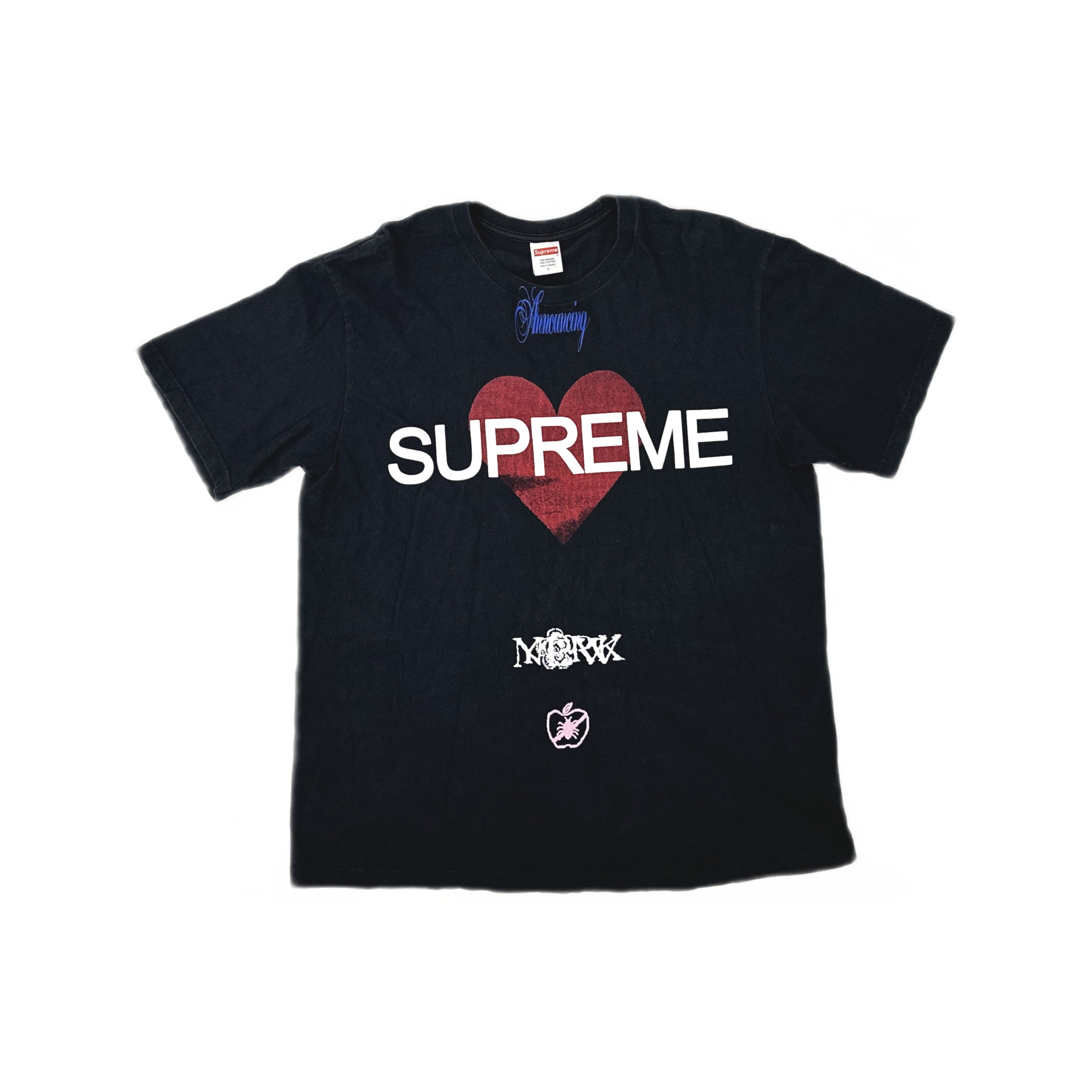 Supreme Supreme Heart Graphic T-Shirt Size L Size US L / EU 52-54 / 3 - 1 Thumbnail