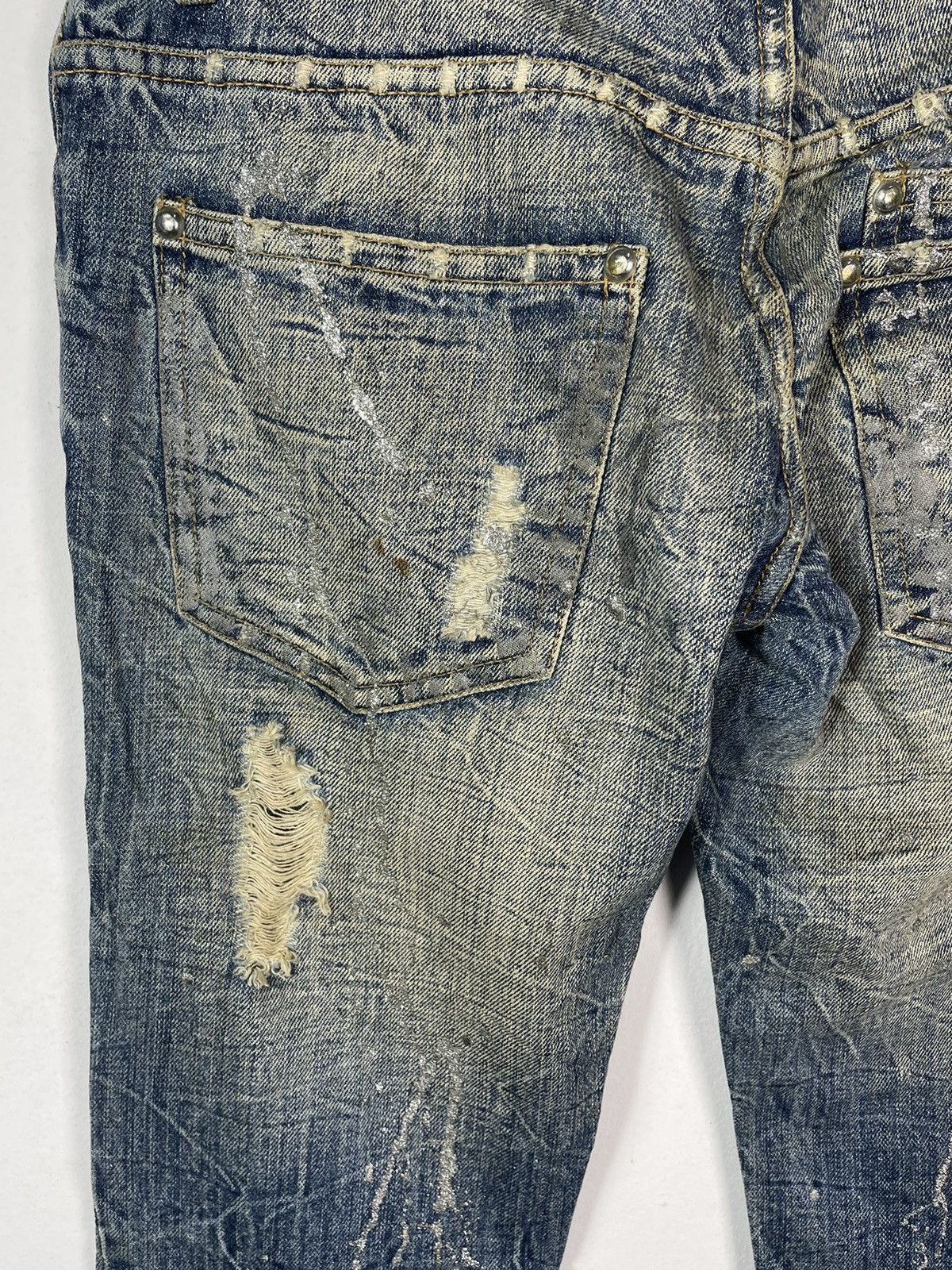 Japanese Brand Very Rare Midas Japanese Design Art Jeans Size US 31 - 8 Thumbnail
