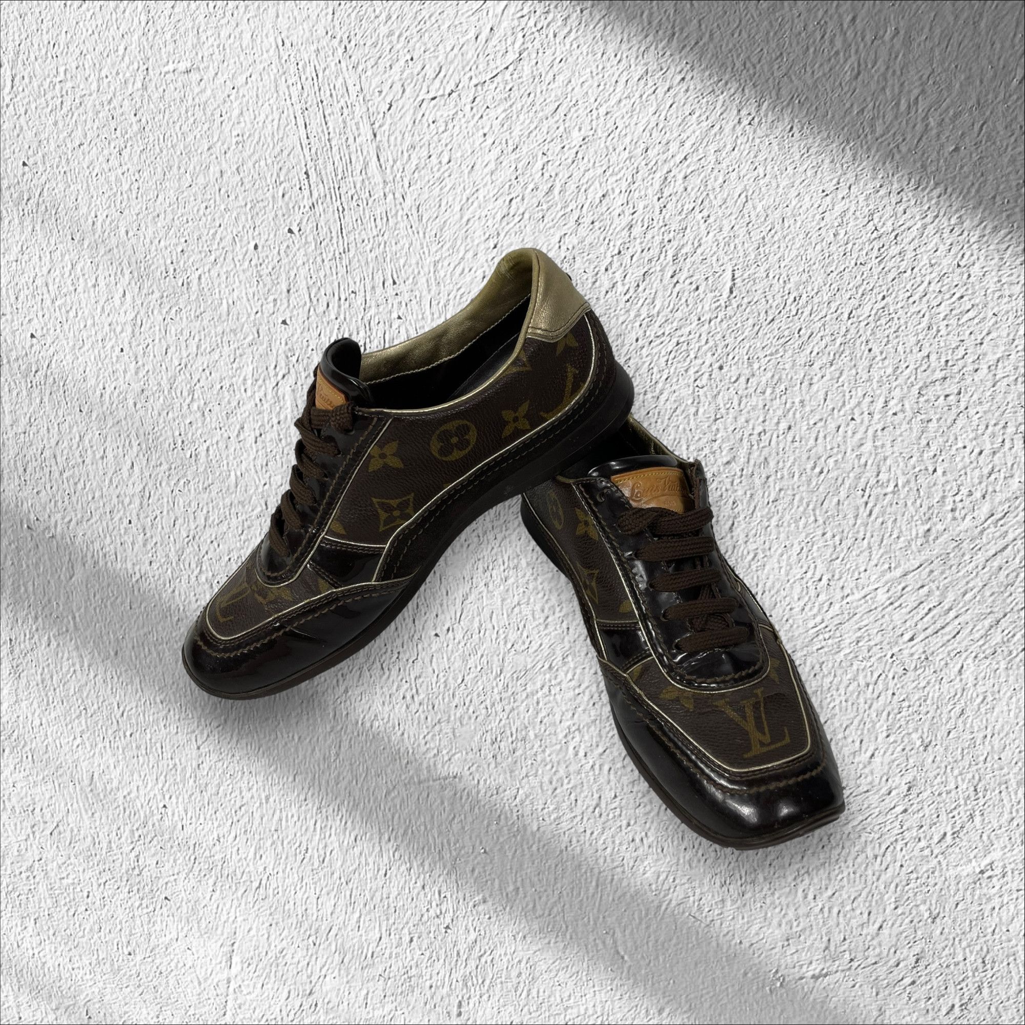 Vintage Louis Vuitton Monogram Loafers Sneakers Brown Size US 6 / IT 36 - 7 Thumbnail