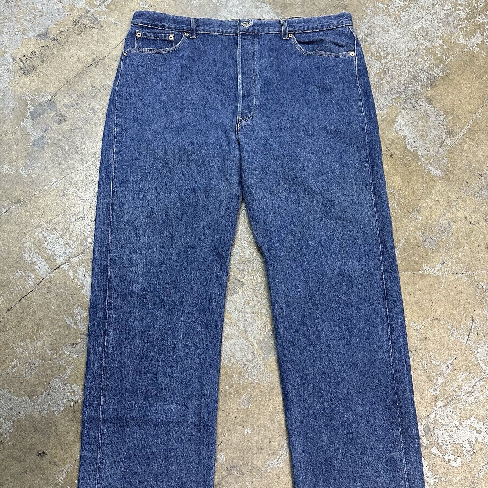 Levi's × Vintage Vintage Levi’s 501 Faded Dark Wash Denim Jeans 42x32 Size US 42 / EU 58 - 2 Thumbnail